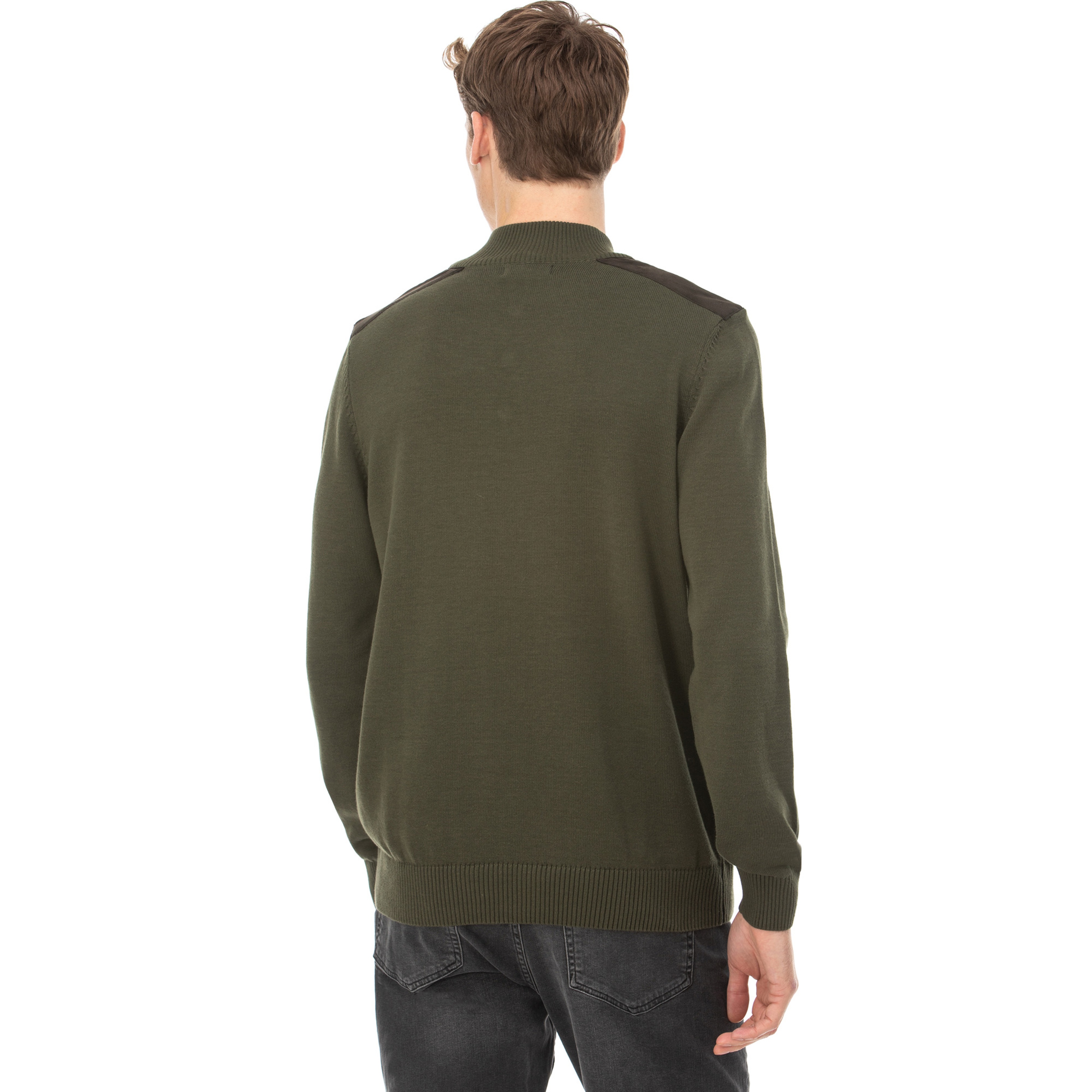 NAUTICA ERKEK YEŞİL TRİKO KAZAK