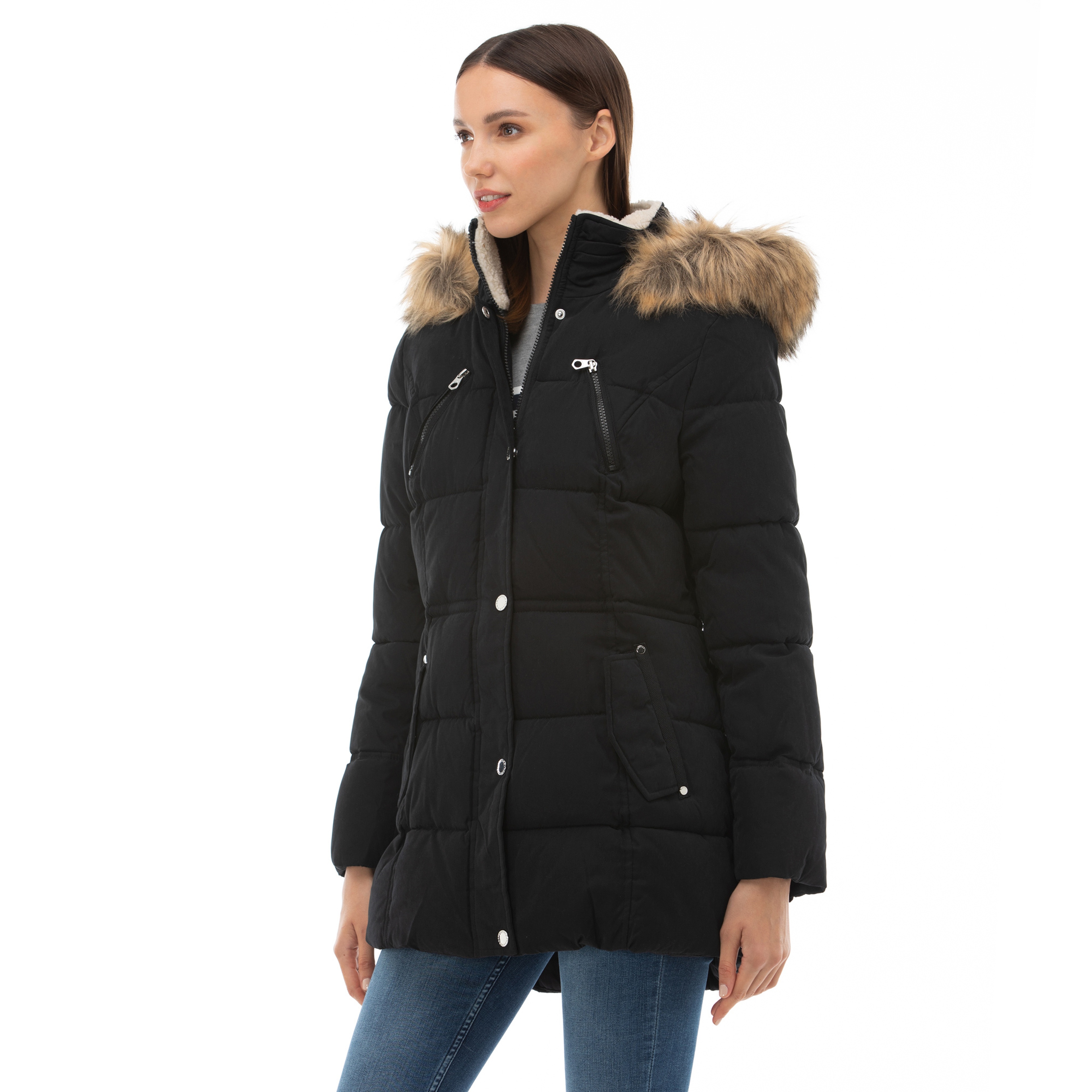 NAUTICA KADIN SİYAH MONT