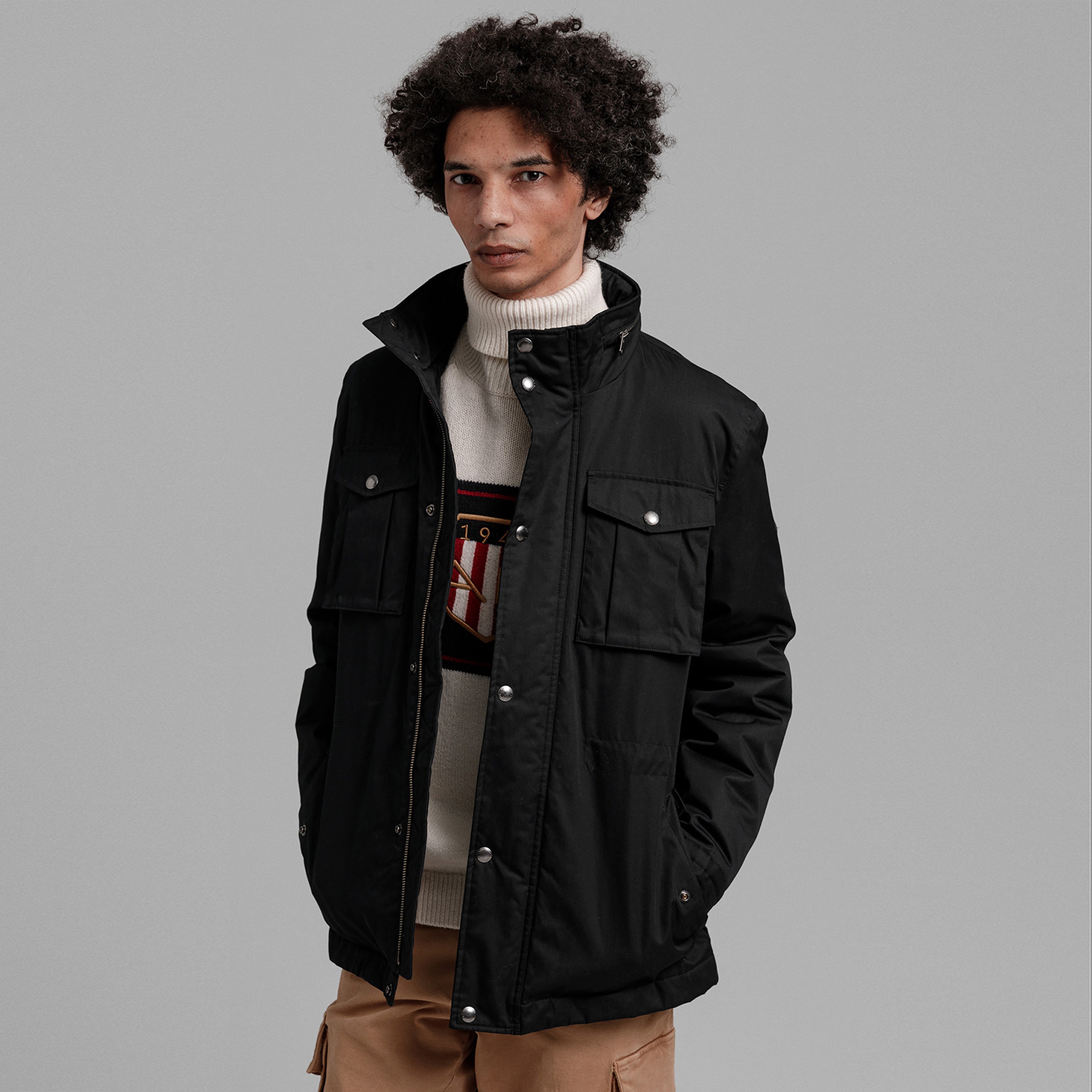 GANT Erkek Siyah Mont