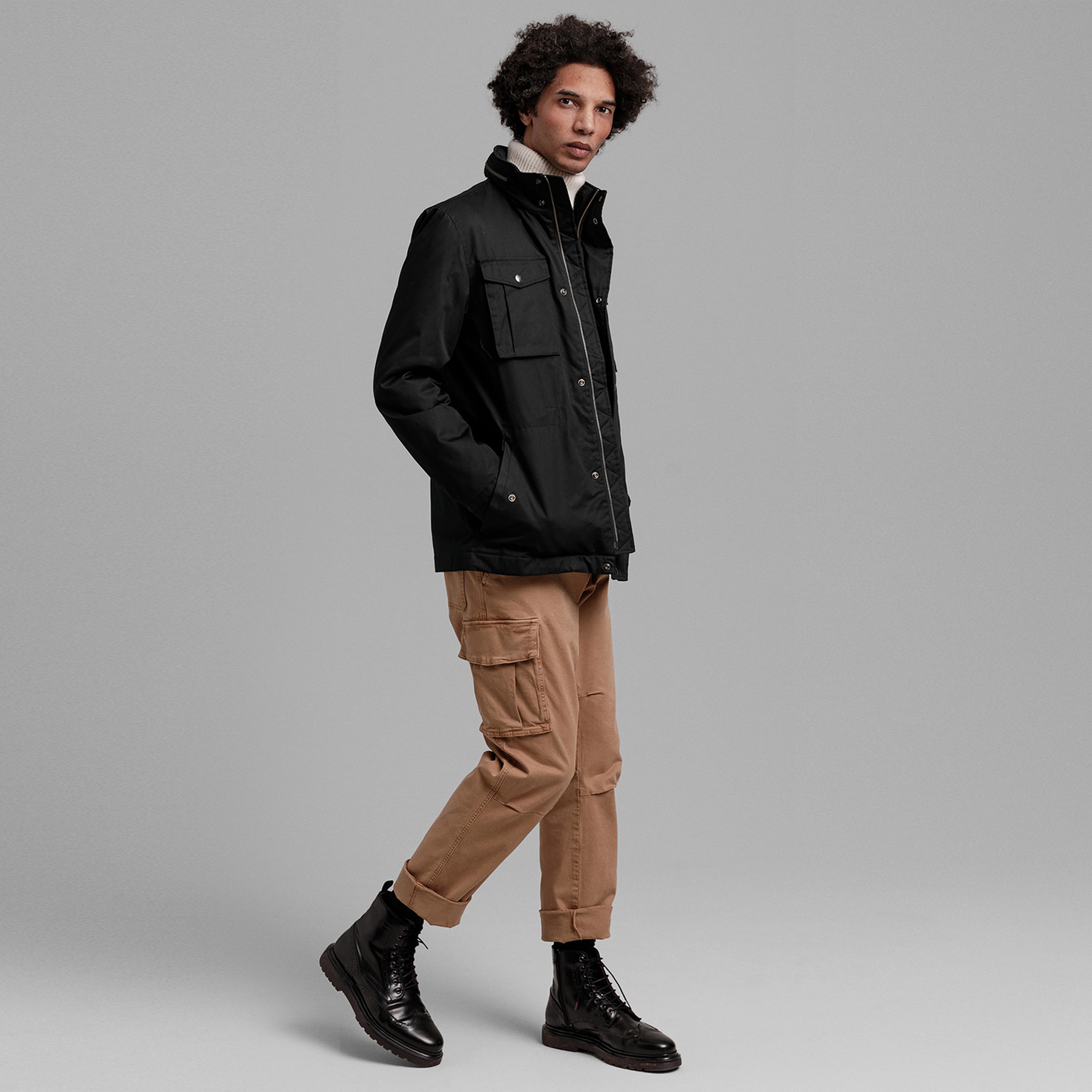 GANT Erkek Siyah Mont