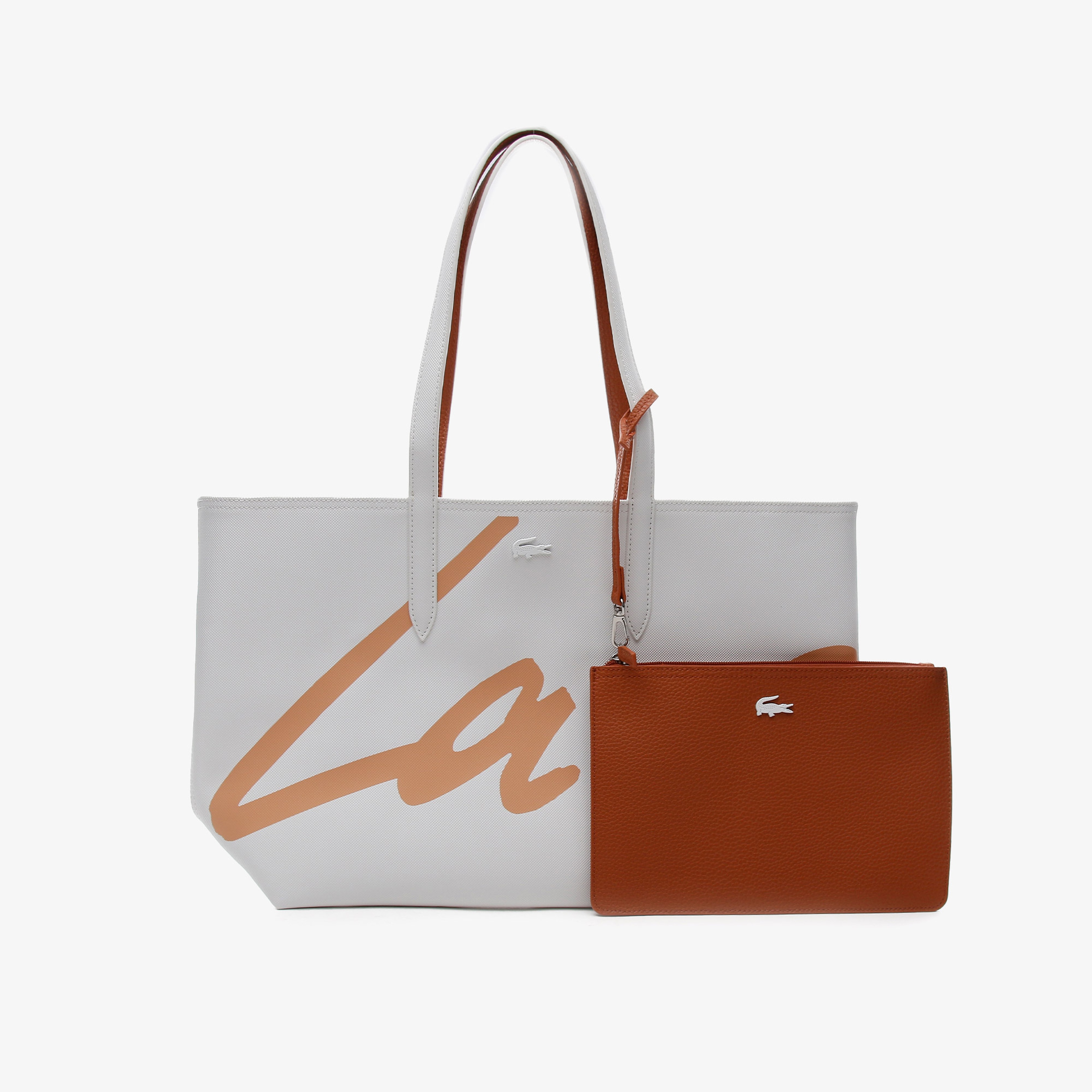 Lacoste Anna Kadın Bej - Turuncu Çift Taraflı Çanta