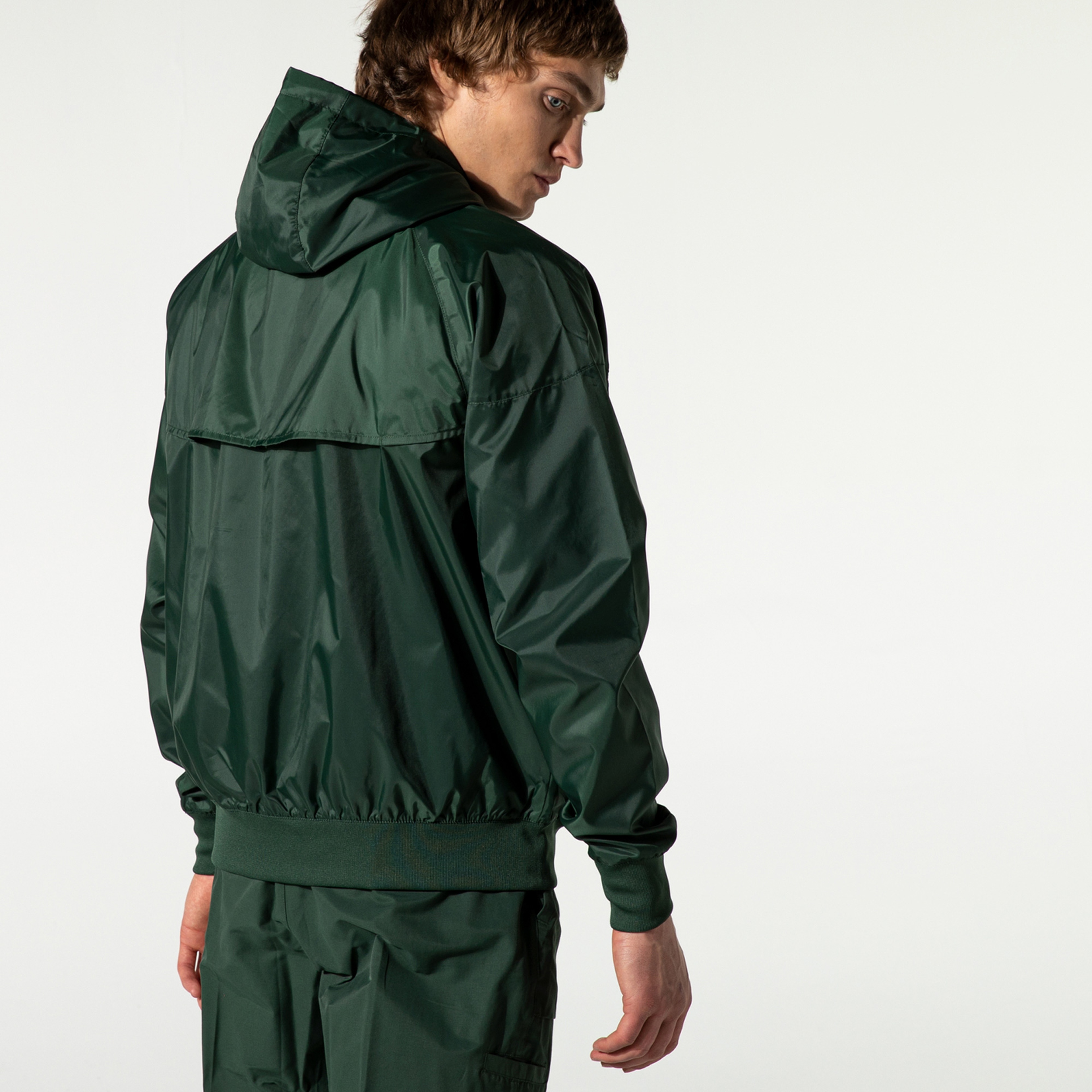 Nike Sportswear Woven World Hooded Erkek Yeşil Kapüşonlu