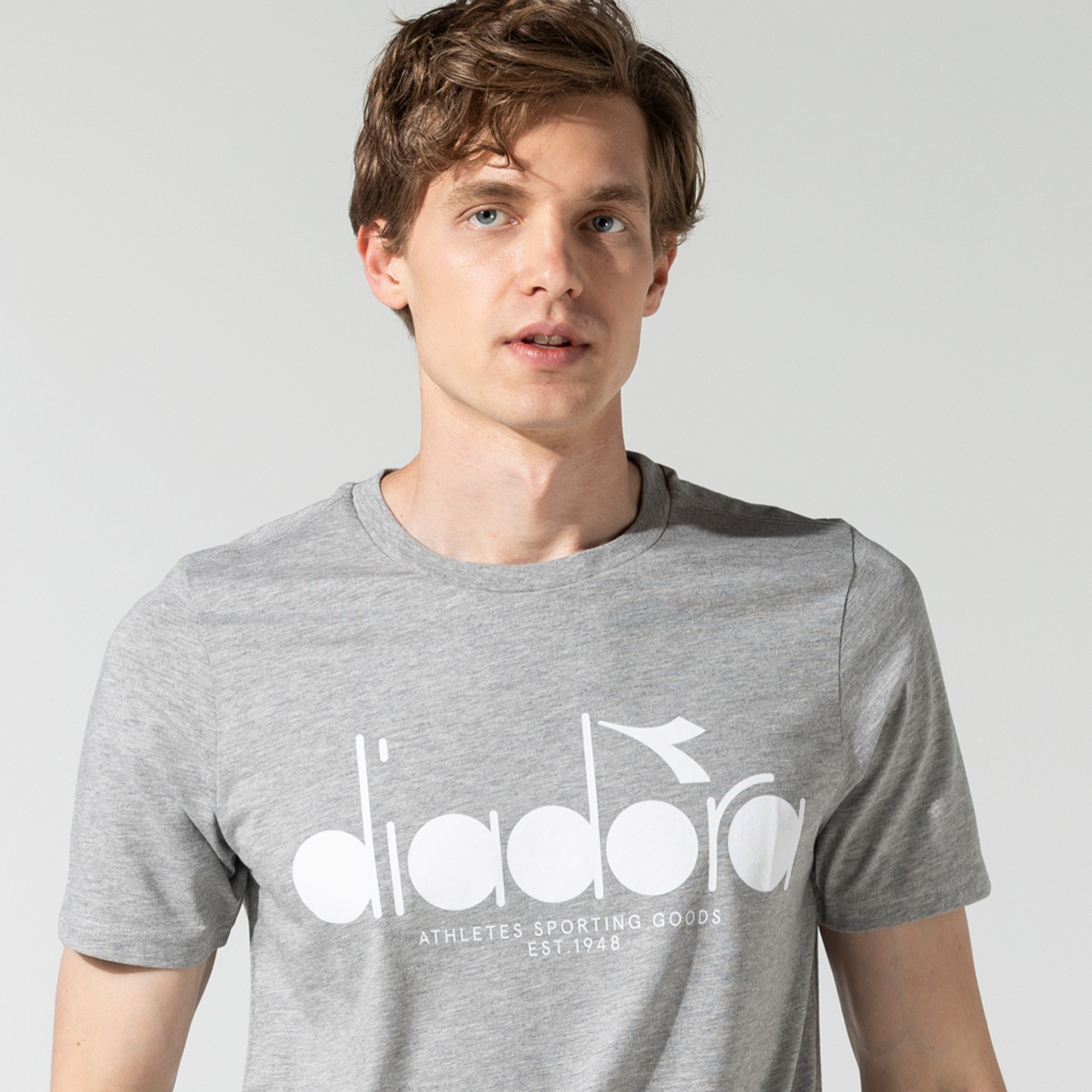 Diadora Iconic Erkek Gri T-Shirt