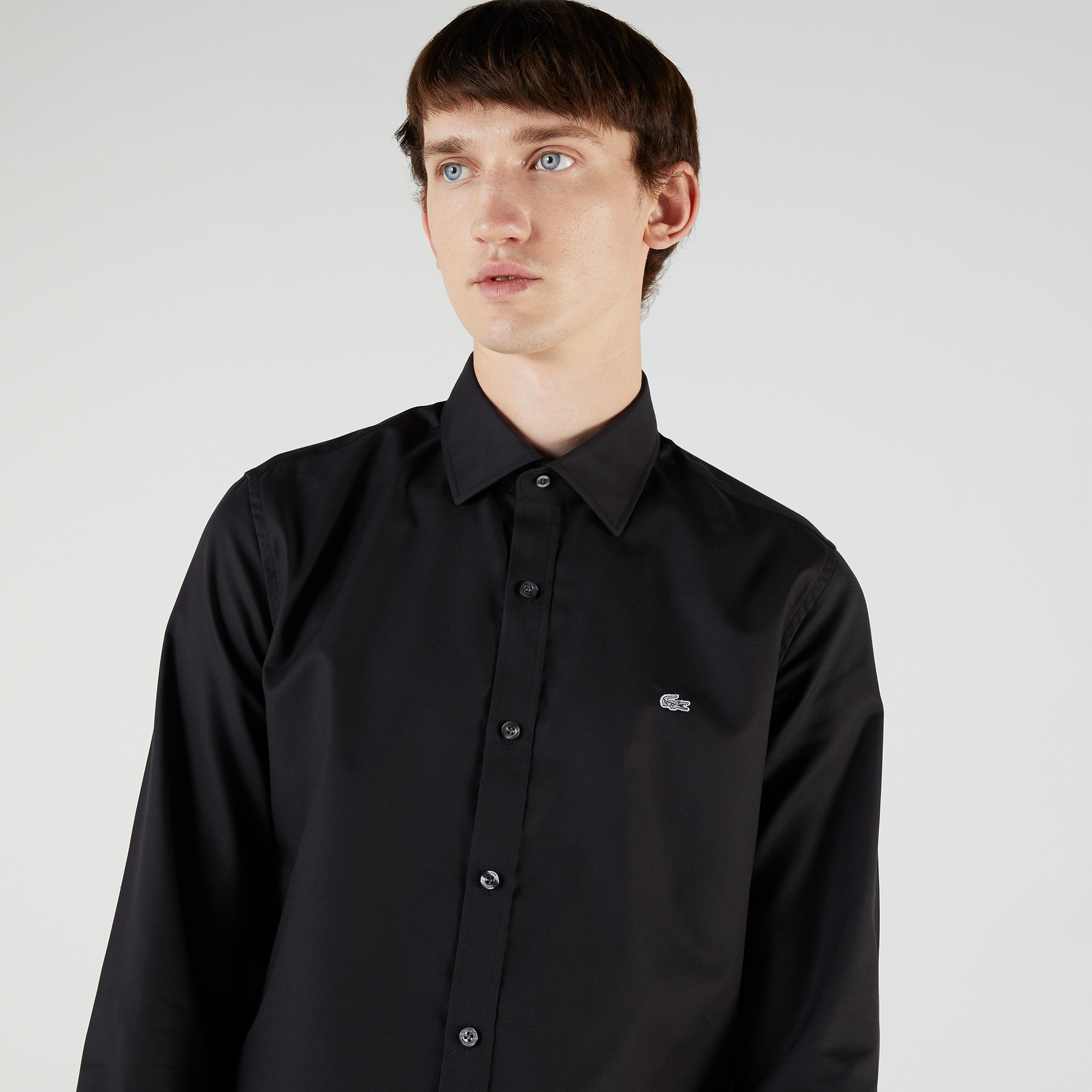 Lacoste Erkek Slim Fit Siyah Gömlek