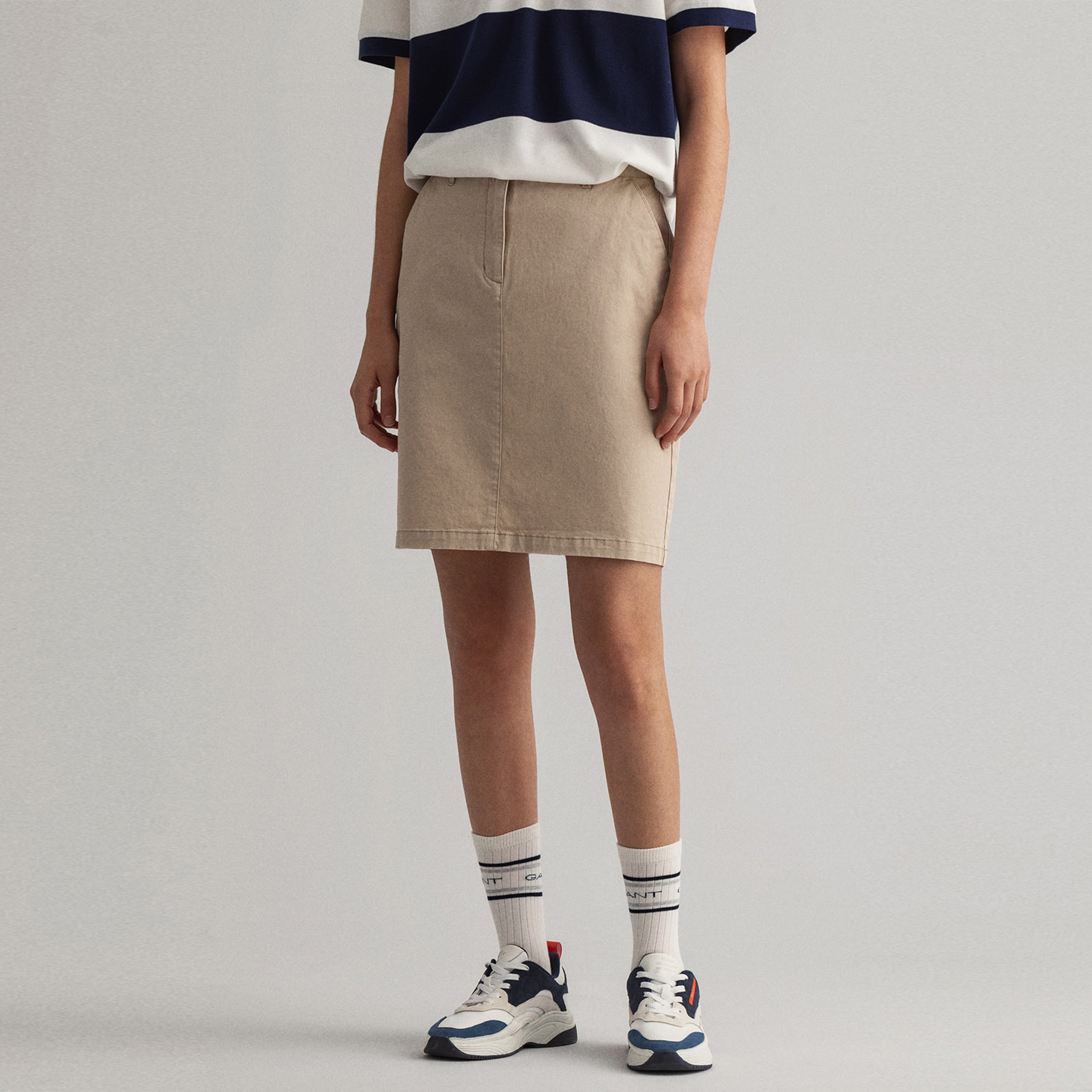 Gant Kadın Bej Slim Fit Etek