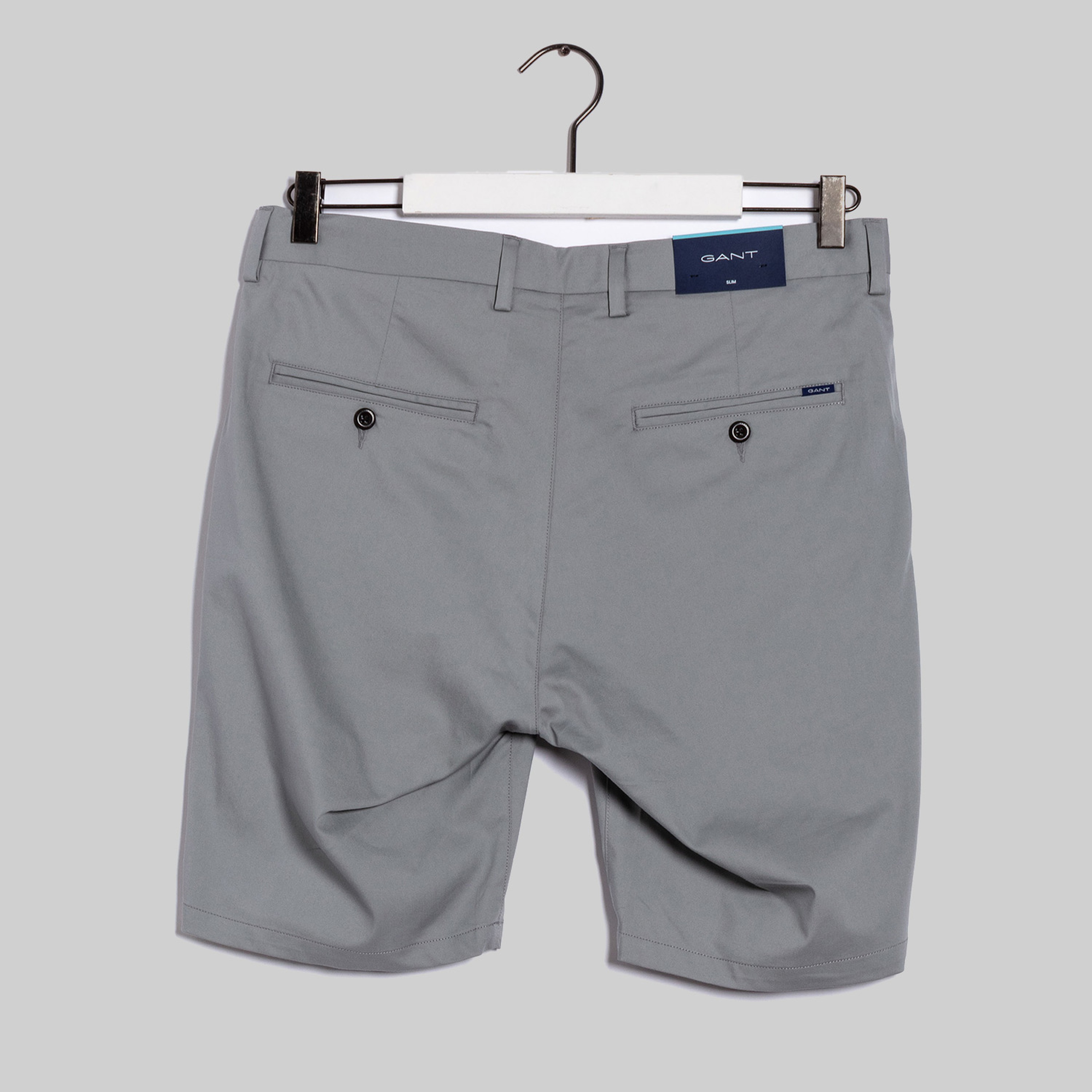 Gant Erkek Gri Slim Fit Şort