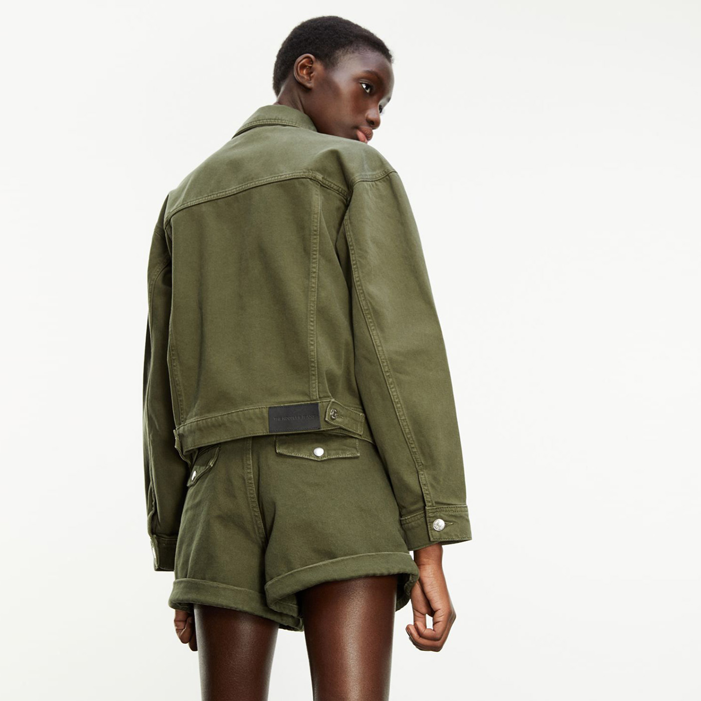 KADIN YEŞİL KOT CEKET