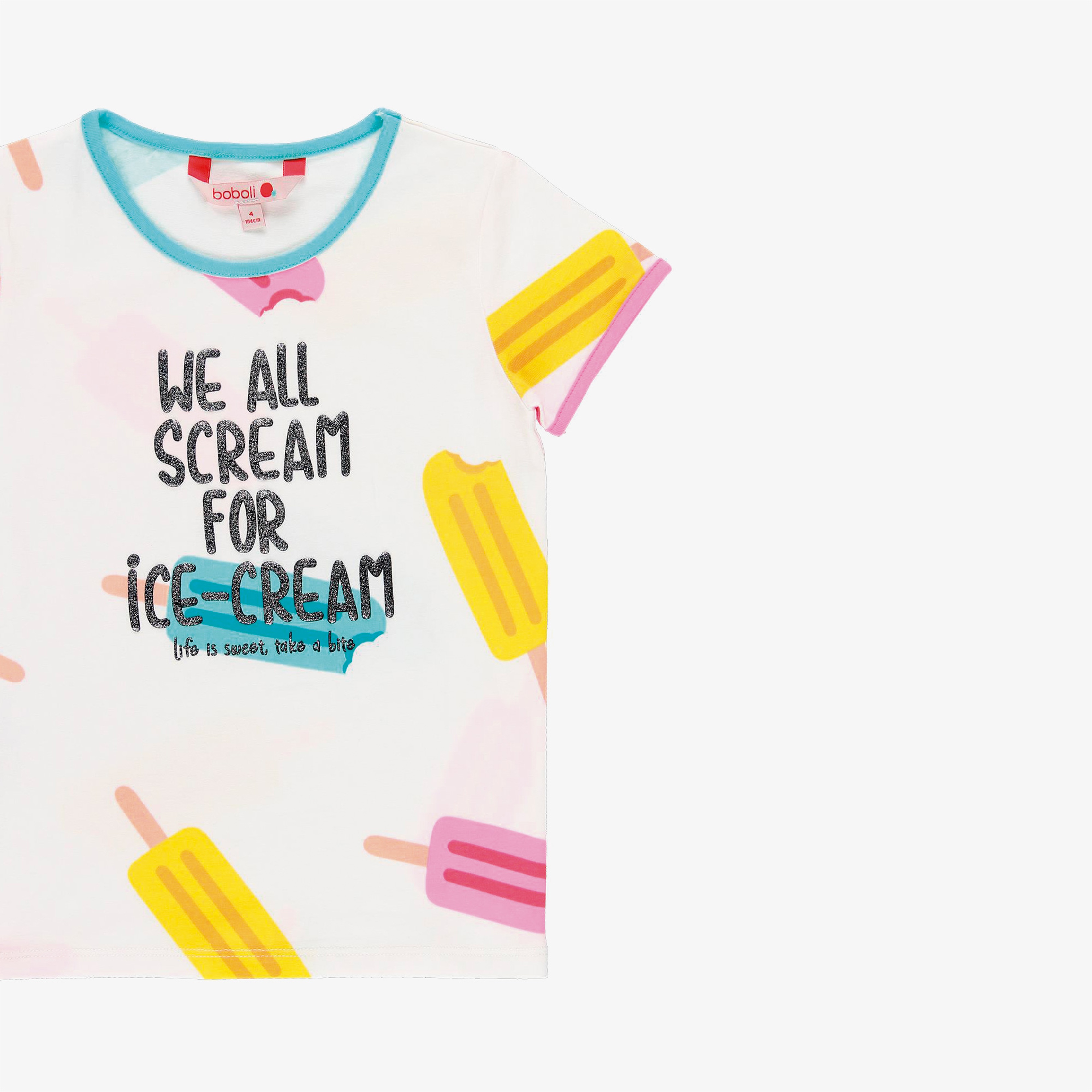 Boboli Kız Çocuk Beyaz T-Shirt