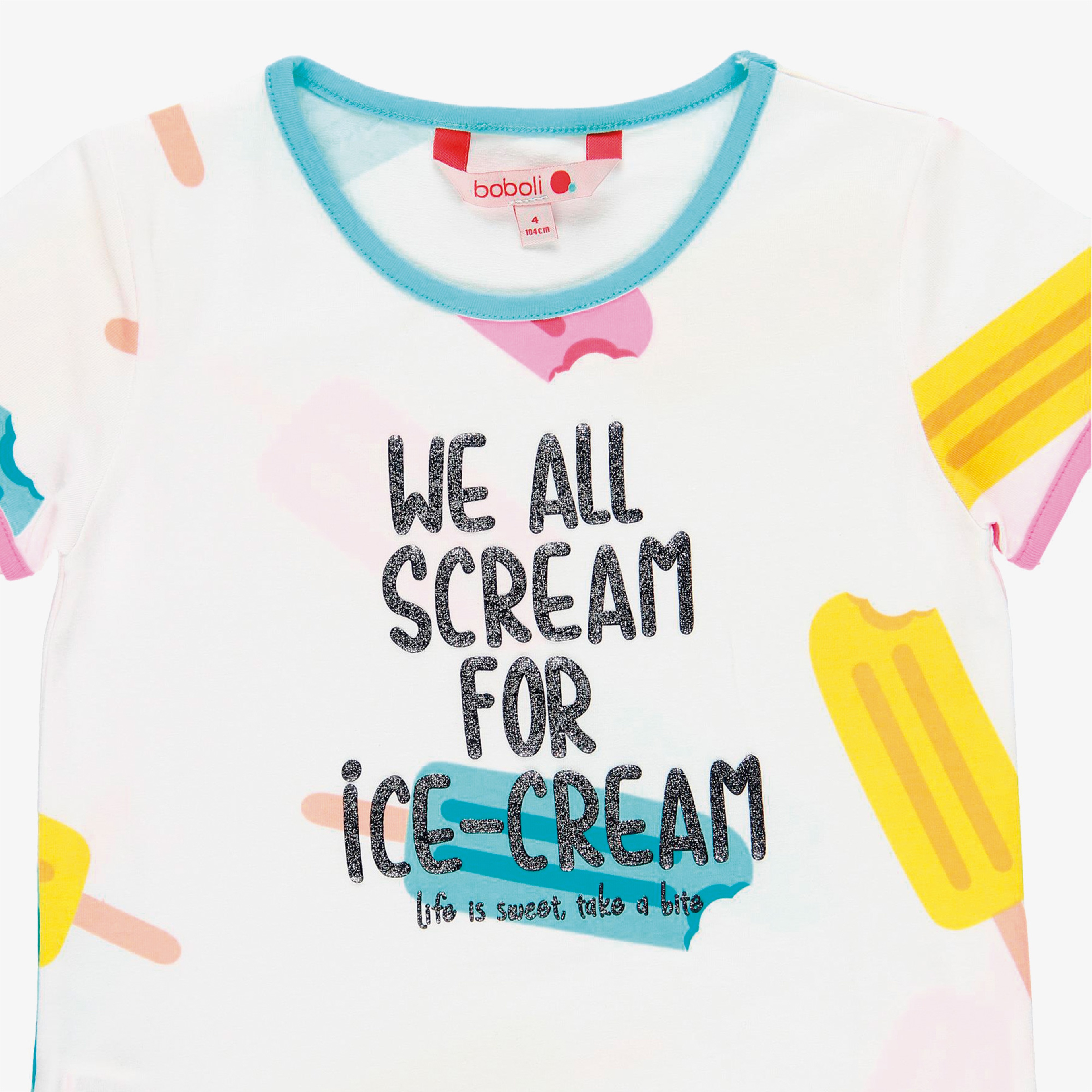 Boboli Kız Çocuk Beyaz T-Shirt