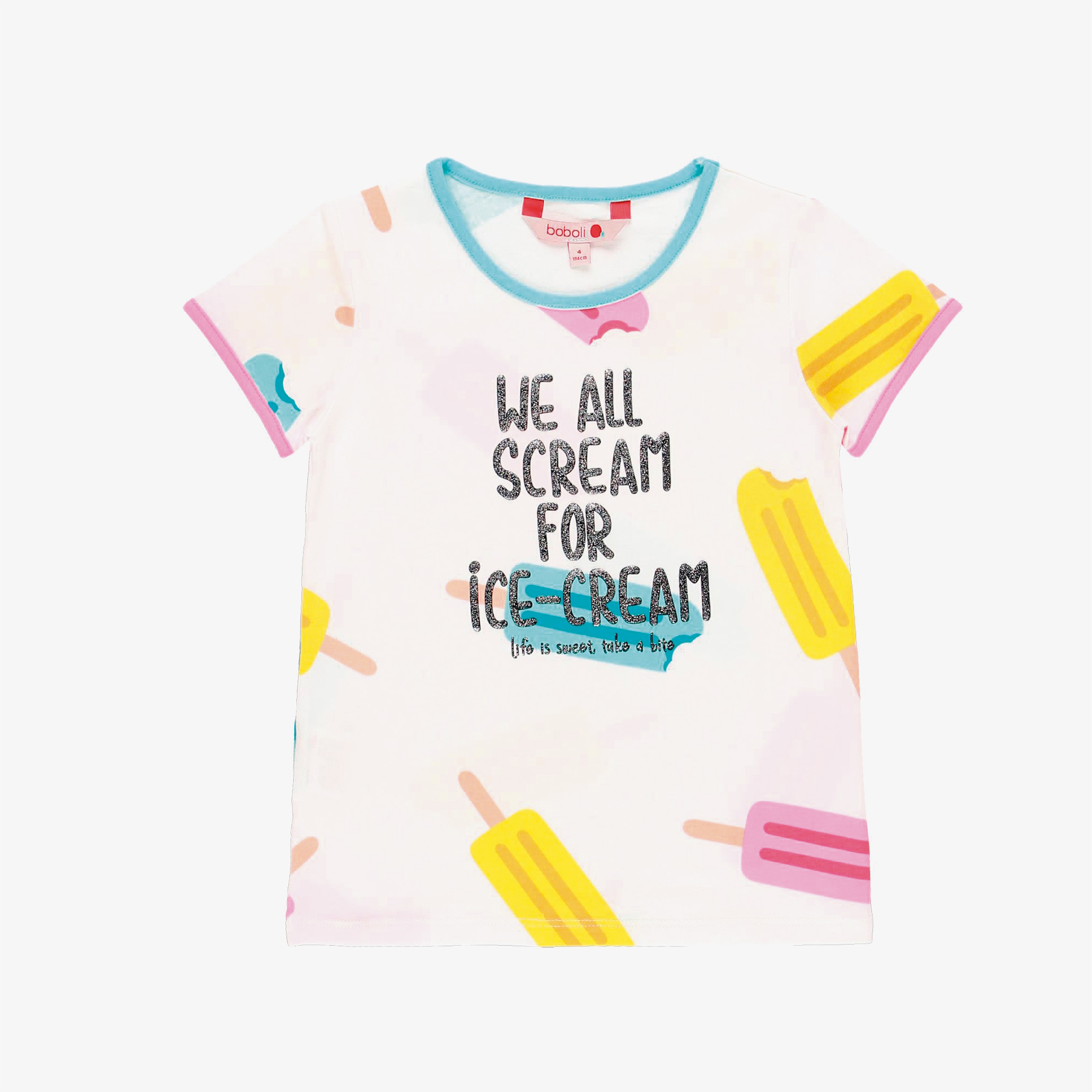 Boboli Kız Çocuk Beyaz T-Shirt