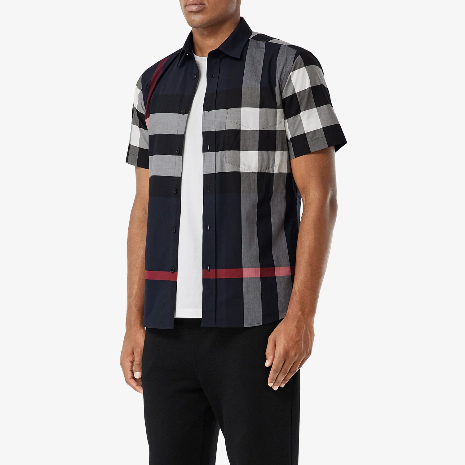 Burberry Erkek Lacivert Gömlek