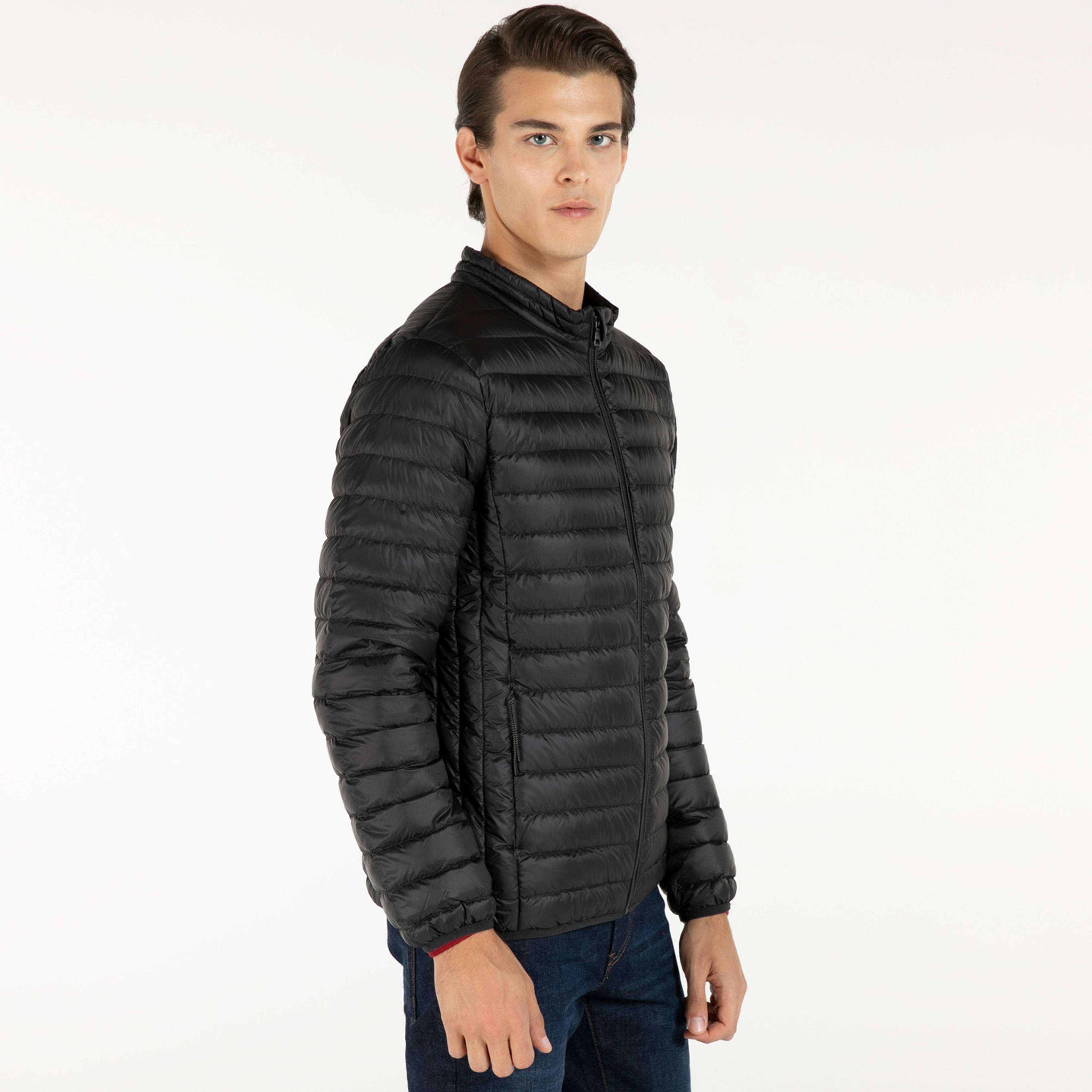 NAUTICA ERKEK SİYAH KAZ TÜYÜ MONT