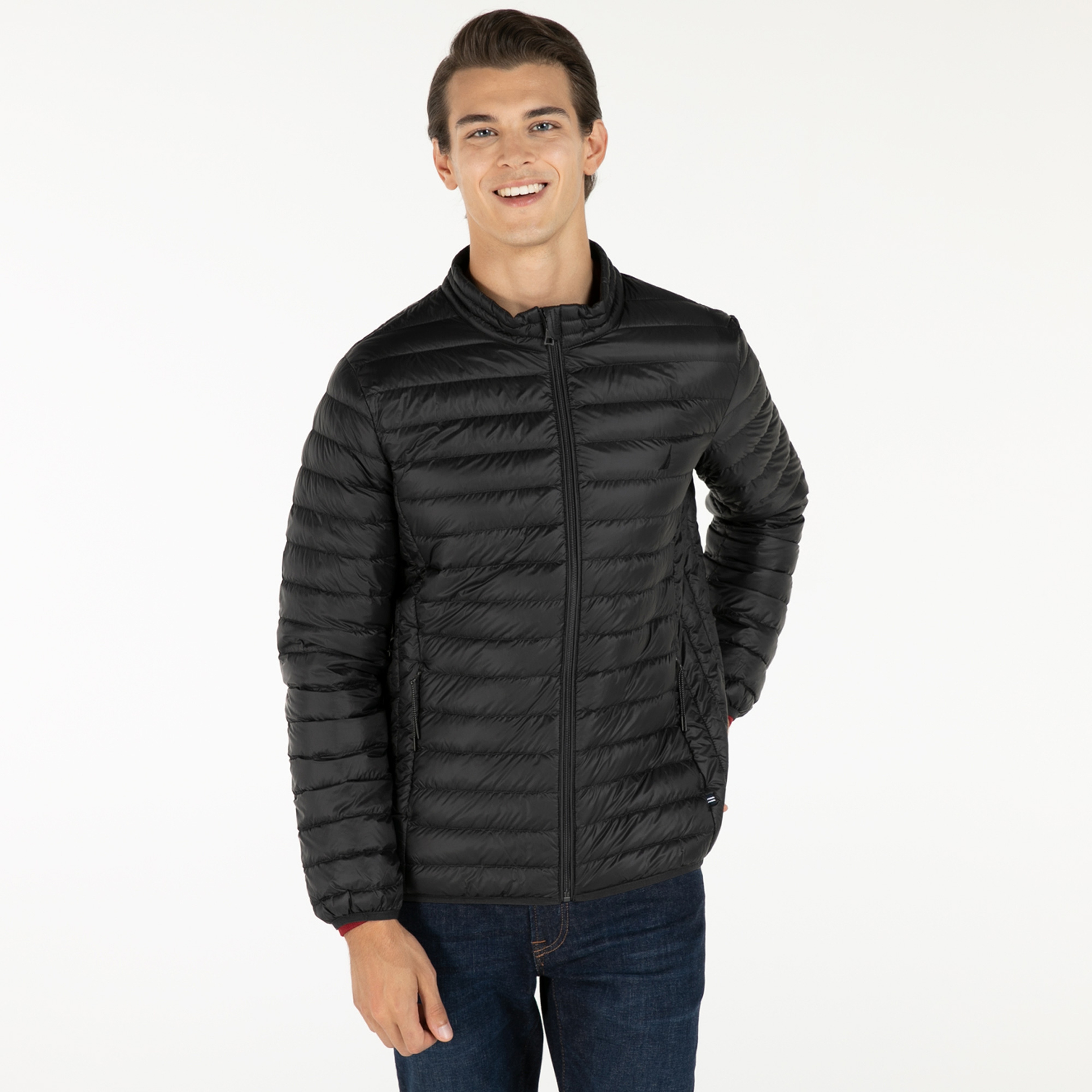 NAUTICA ERKEK SİYAH KAZ TÜYÜ MONT