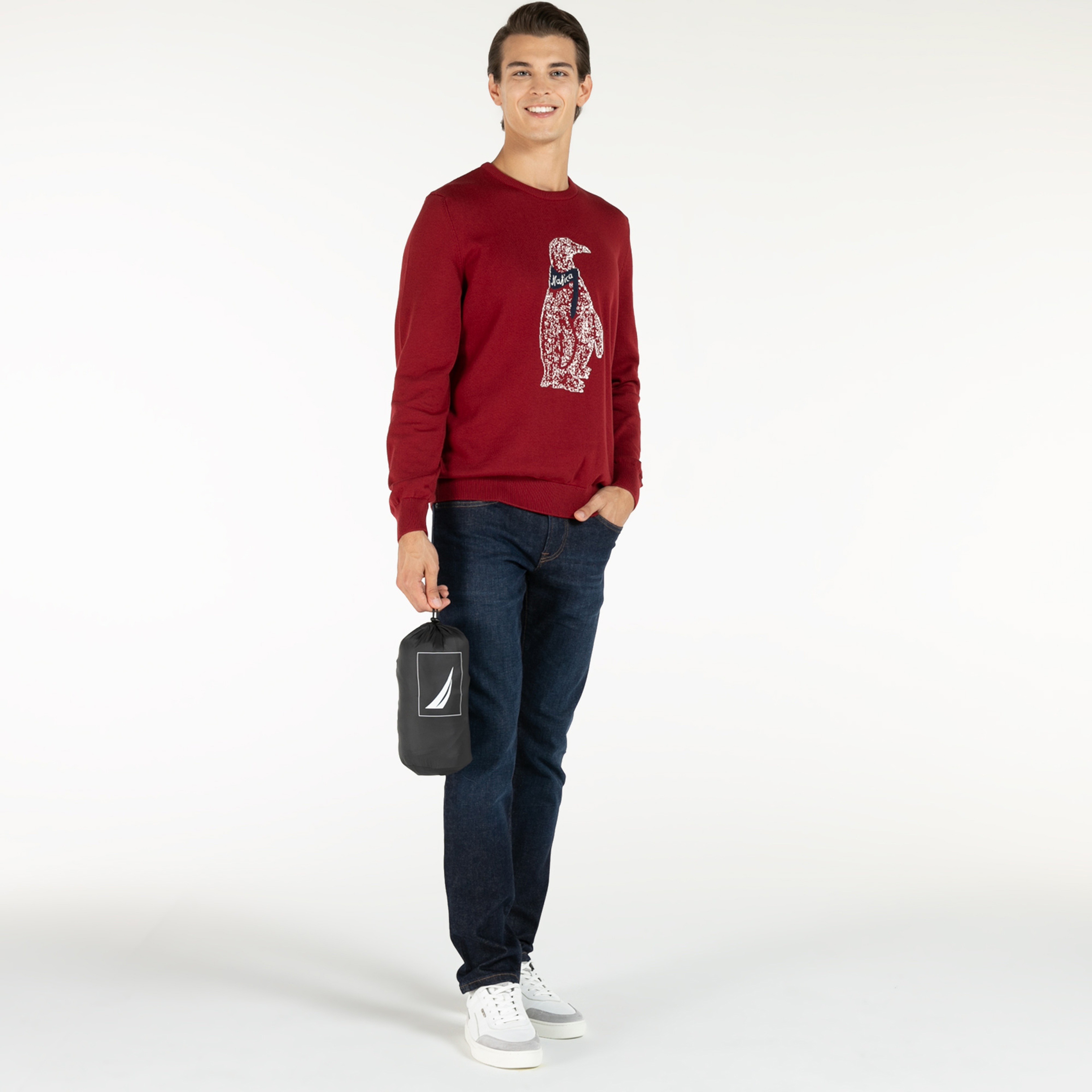 NAUTICA ERKEK SİYAH KAZ TÜYÜ MONT