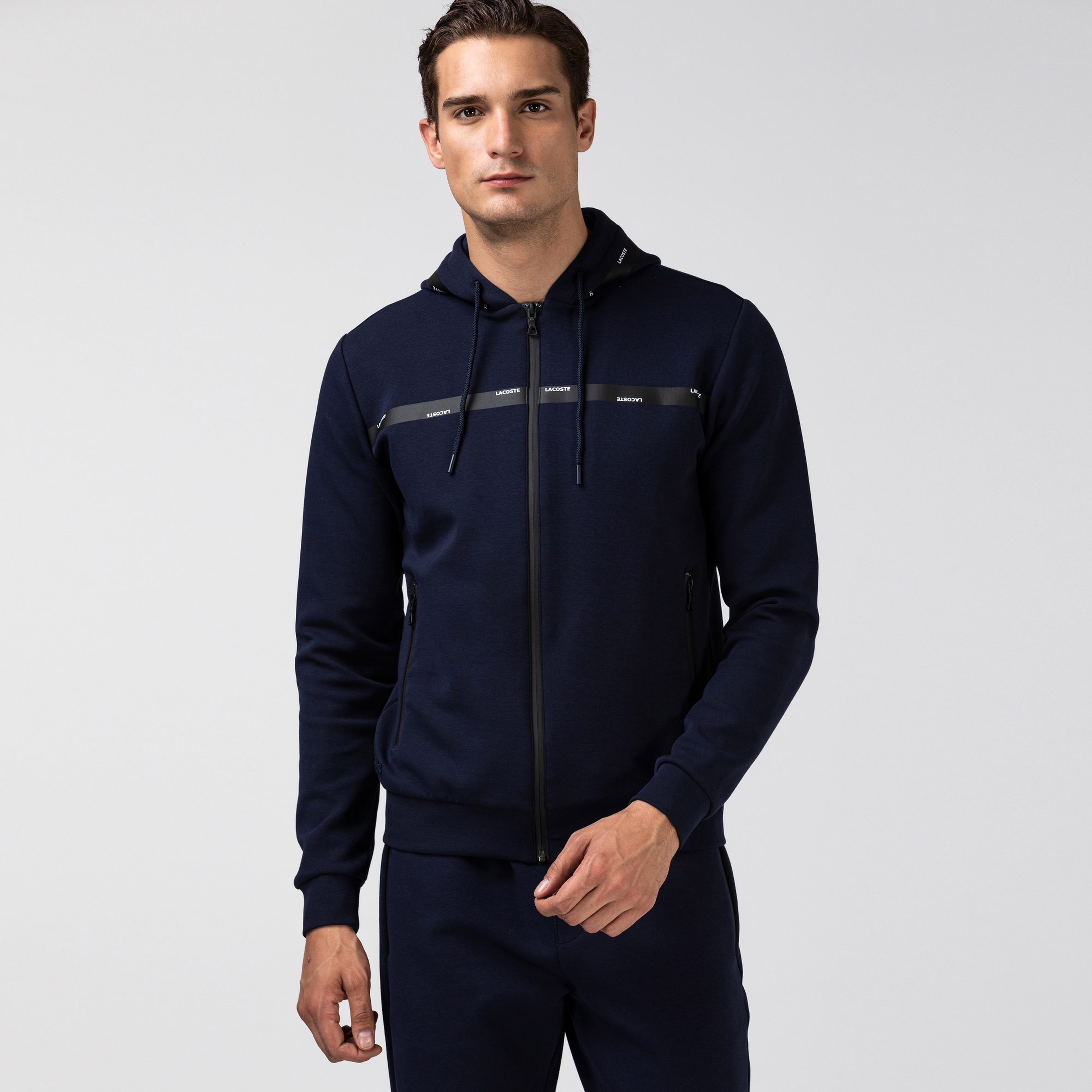 Lacoste Erkek Fermuarlı Lacivert Sweatshirt