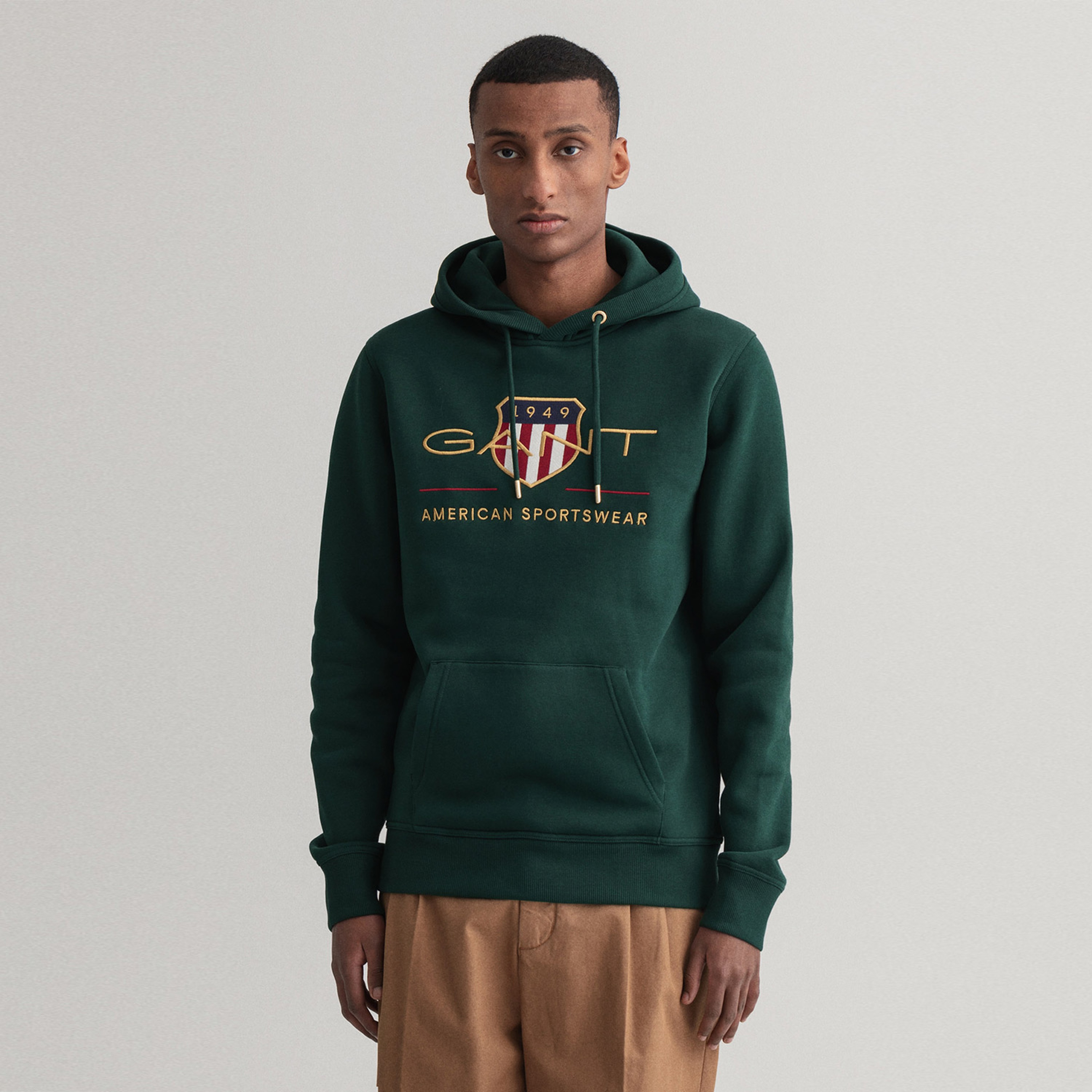 GANT Erkek Yeşil Regular Fit Sweatshirt