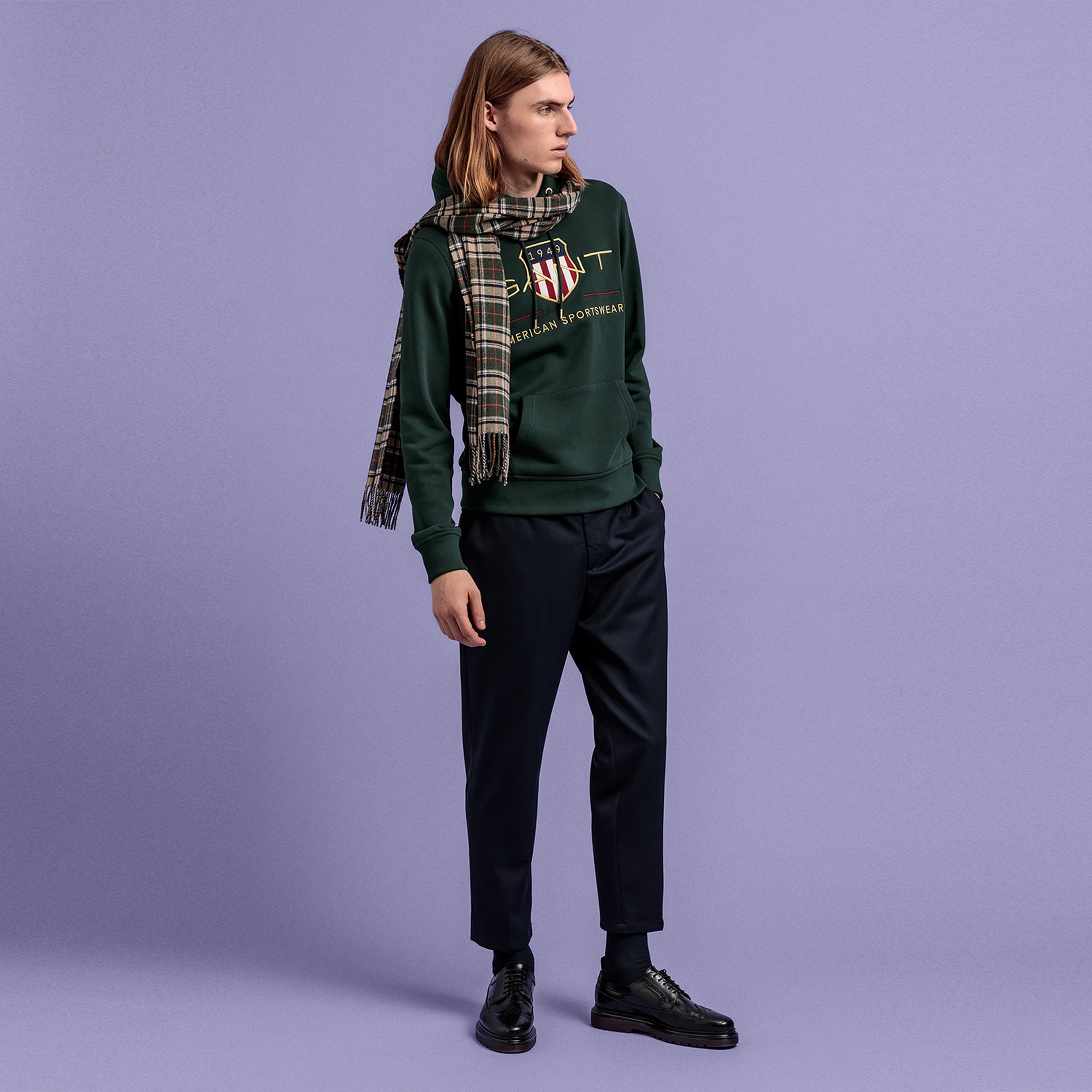 GANT Erkek Yeşil Regular Fit Sweatshirt