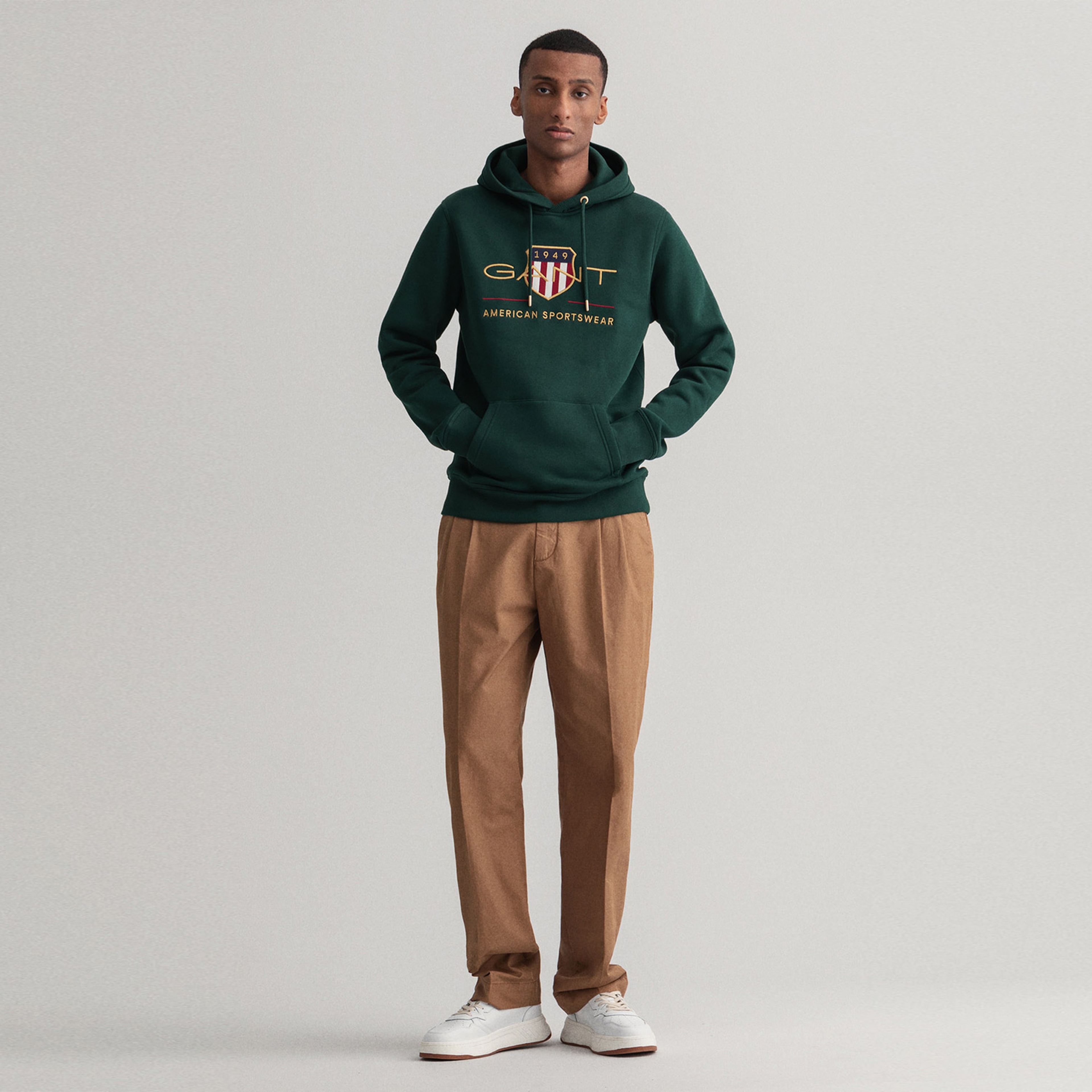 GANT Erkek Yeşil Regular Fit Sweatshirt