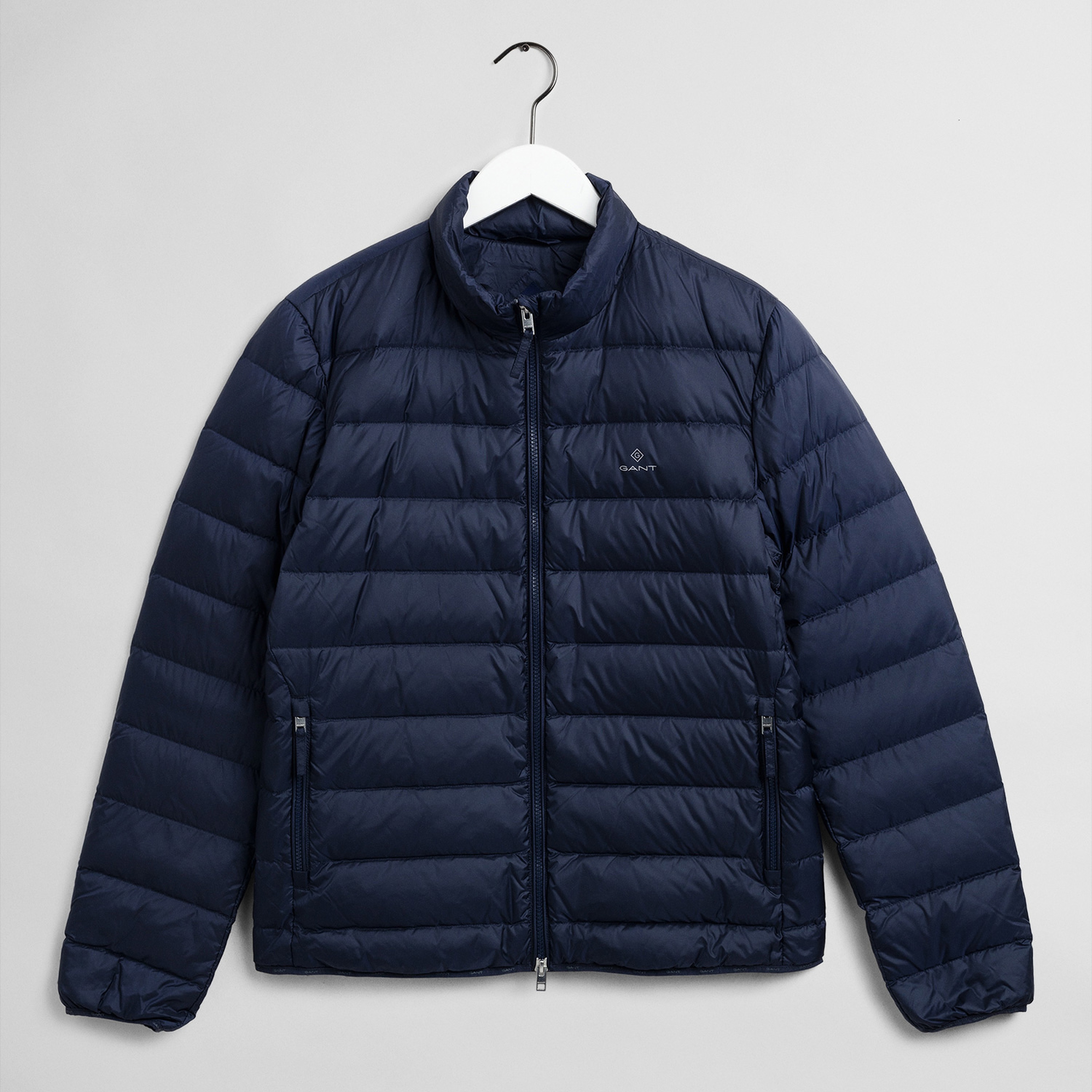 Gant Erkek Lacivert Regular Fit Fermuarlı Mont