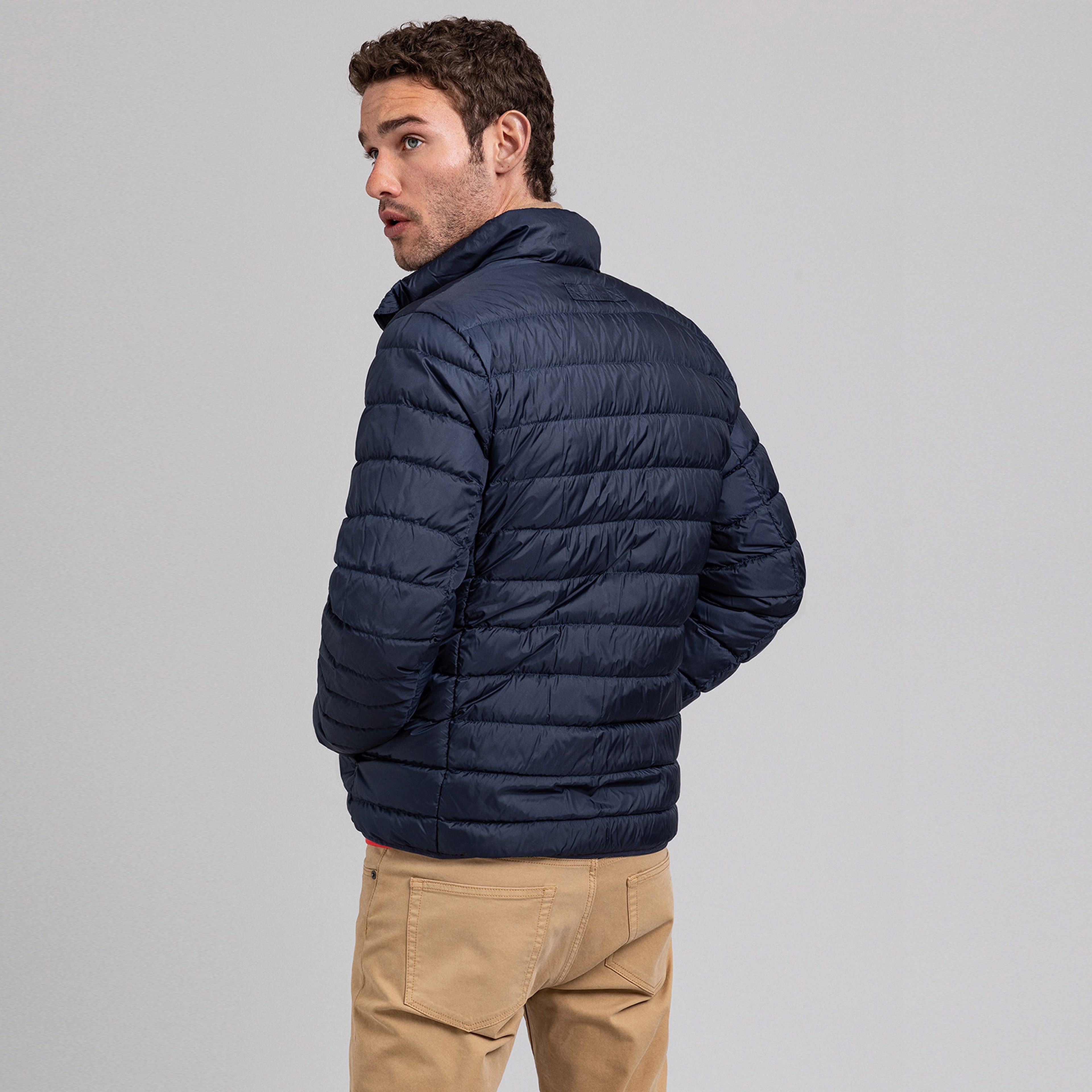 Gant Erkek Lacivert Regular Fit Fermuarlı Mont