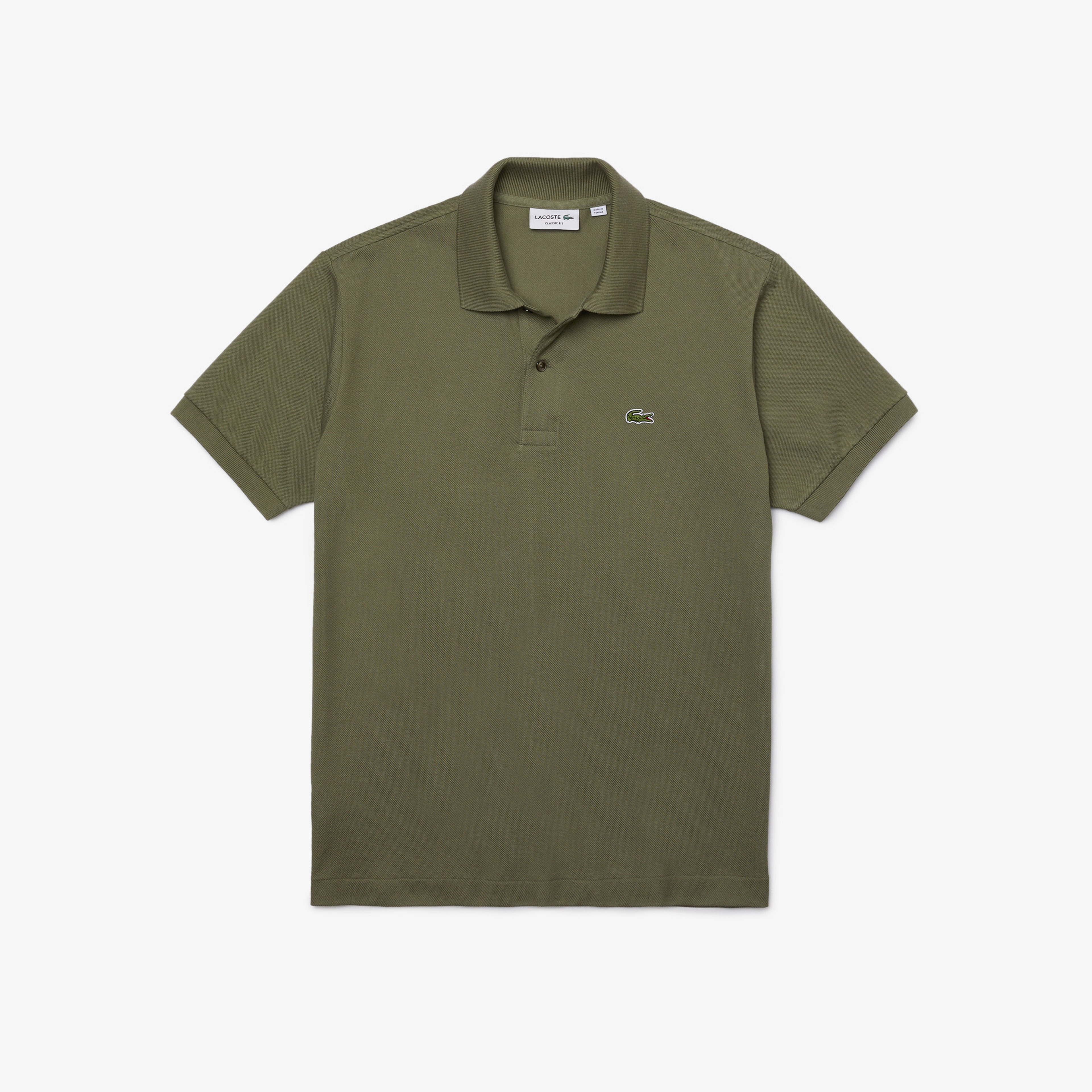 L.12.12 Erkek Classic Fit Haki Polo