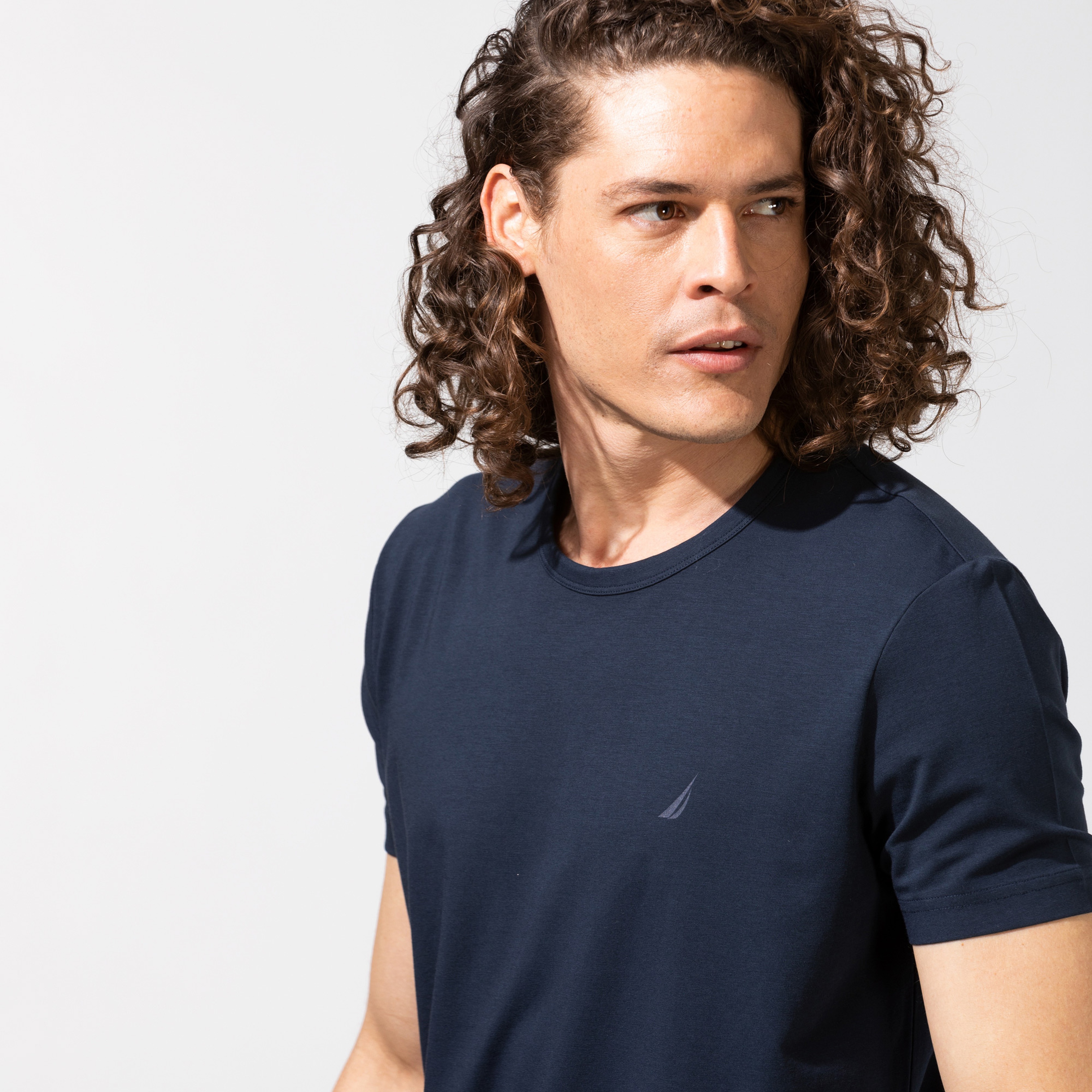 Nautica Erkek Lacivert Standart Fit T-Shirt