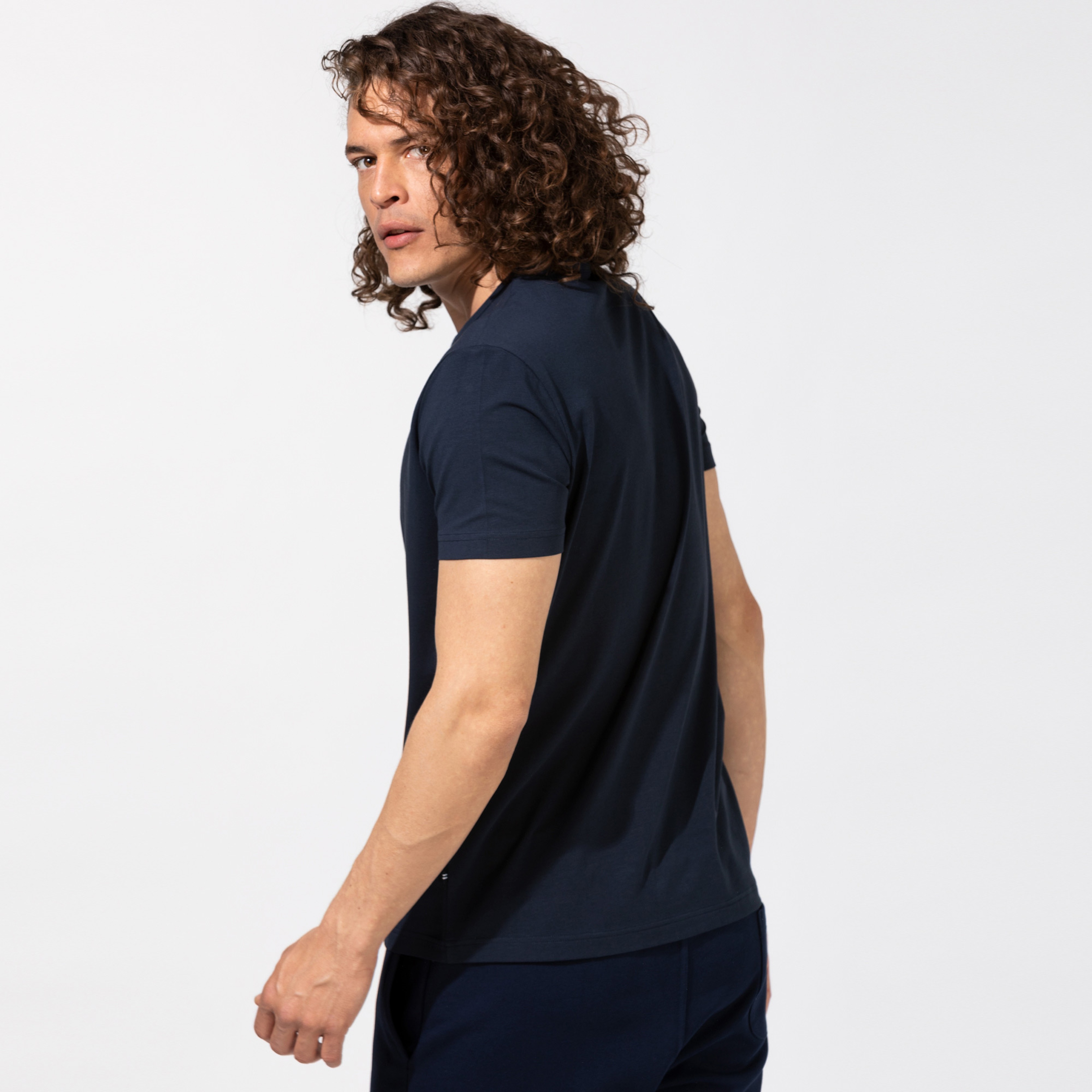 Nautica Erkek Lacivert Standart Fit T-Shirt