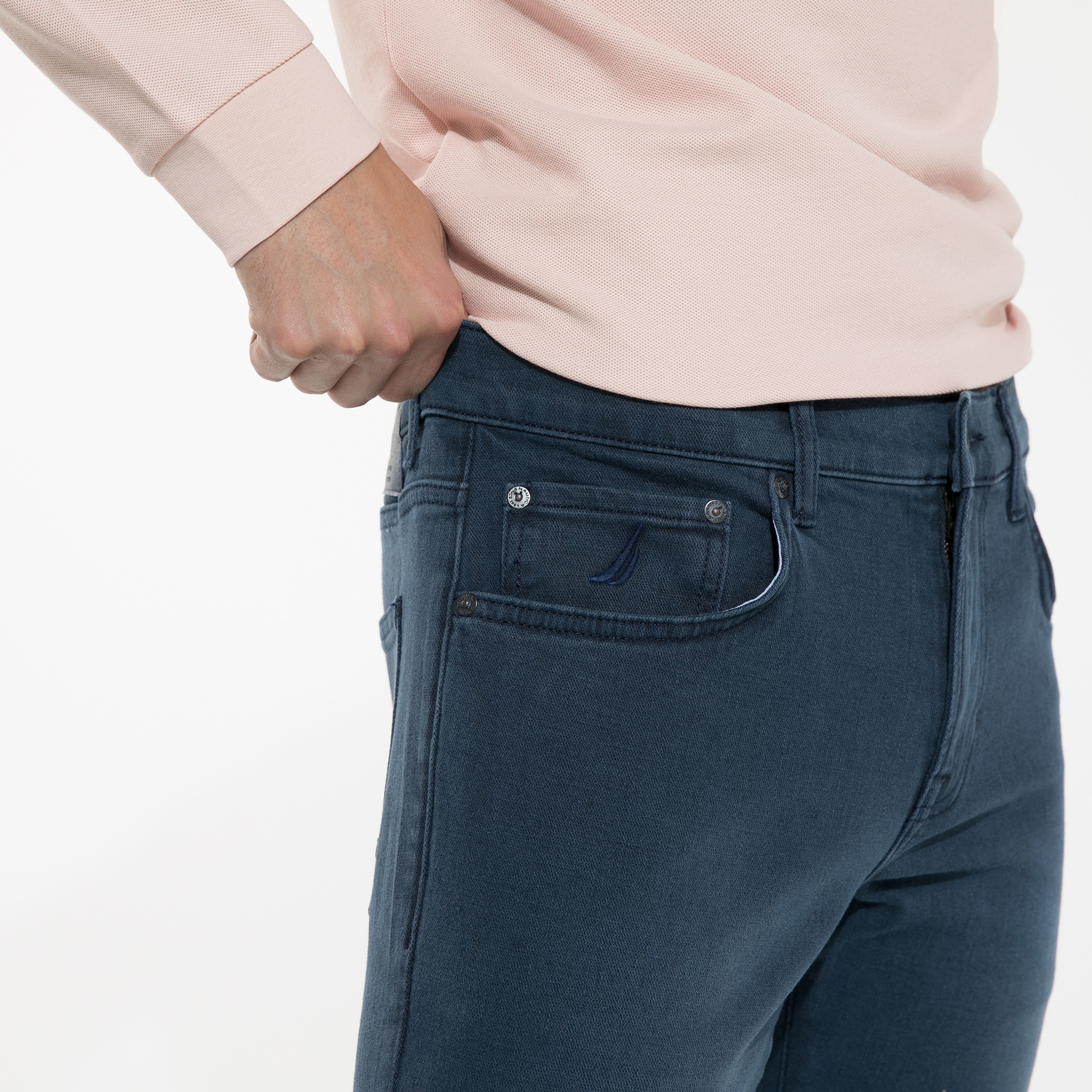 NAUTICA ERKEK LACİVERT SLIM FIT PANTOLON