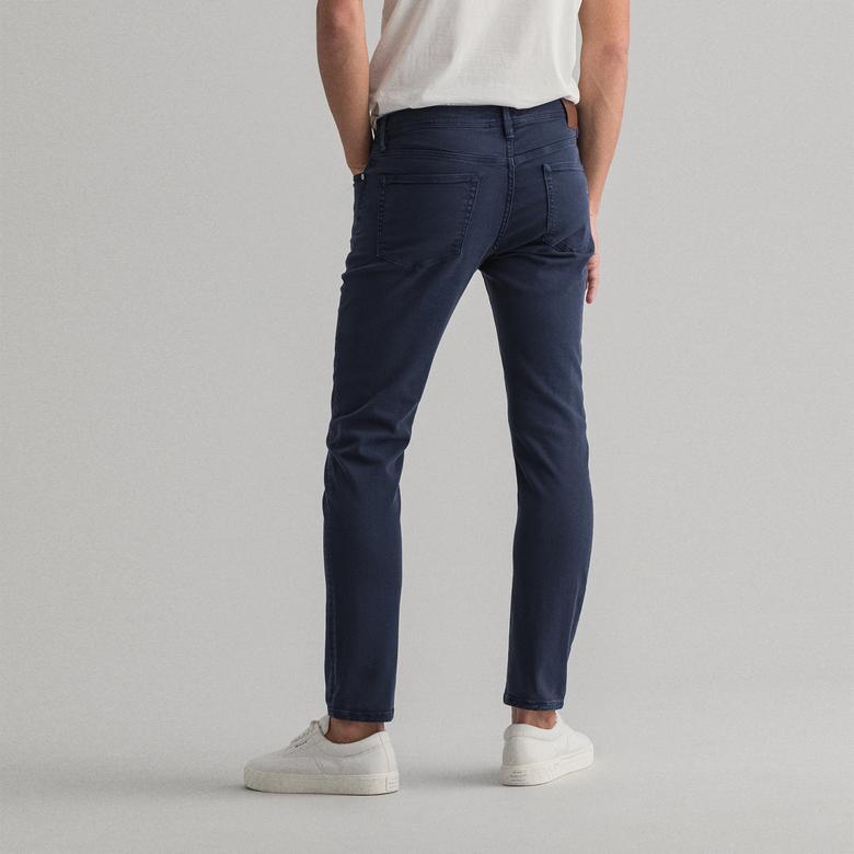 Gant Erkek Lacivert Extra Slim Fit Jean Pantolon