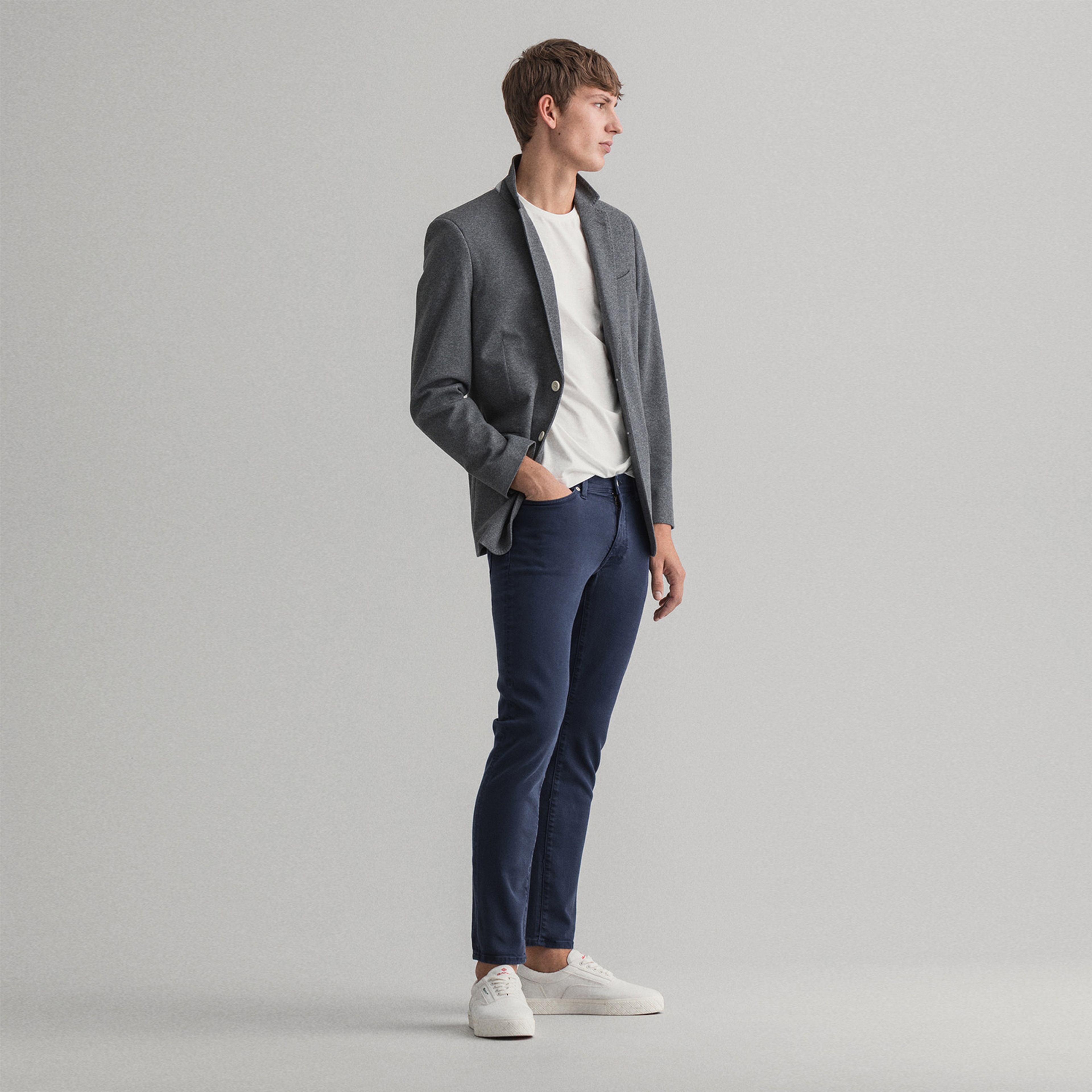 Gant Erkek Lacivert Extra Slim Fit Jean Pantolon