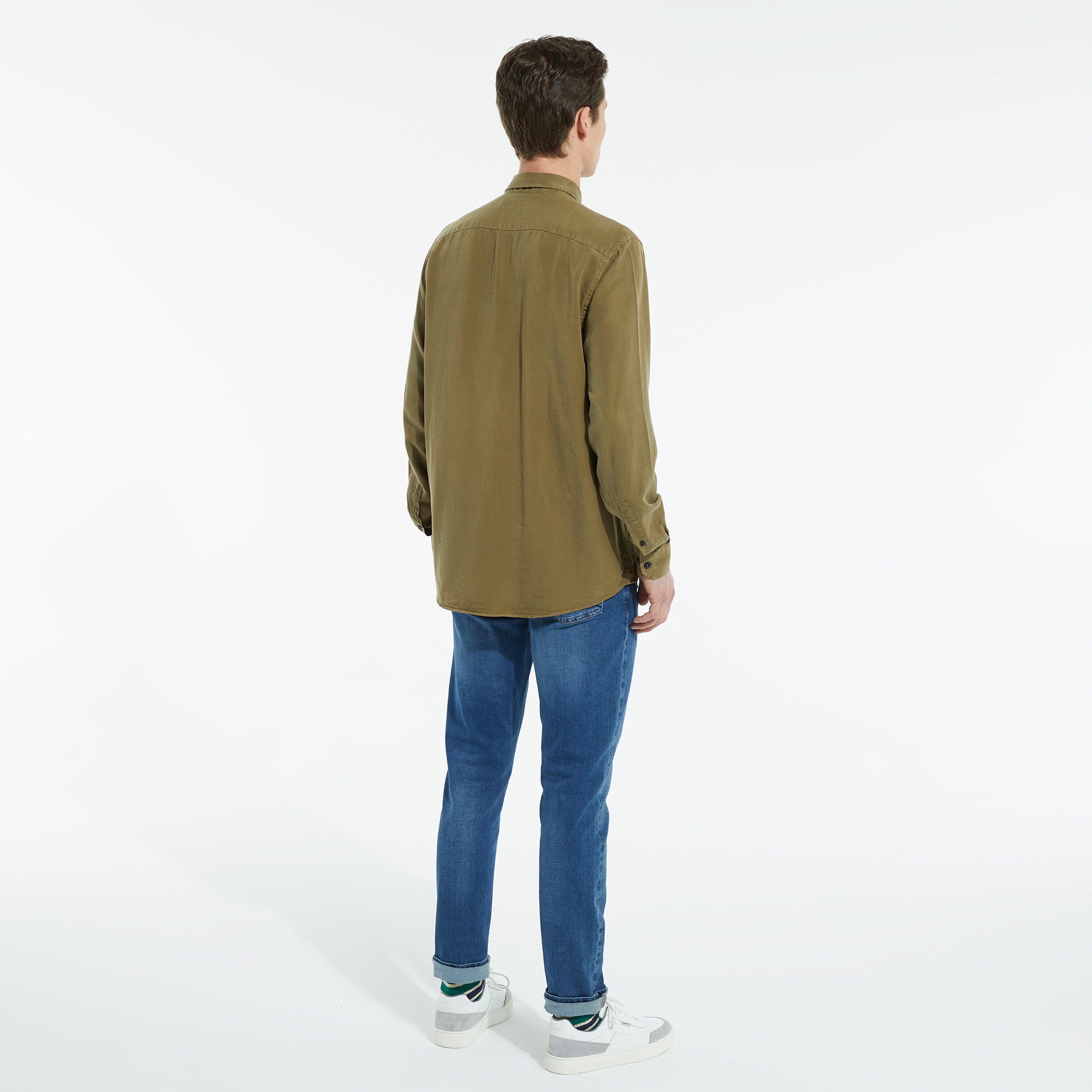 NAUTICA ERKEK YEŞİL UZUN KOLLU CLASSIC FIT GÖMLEK