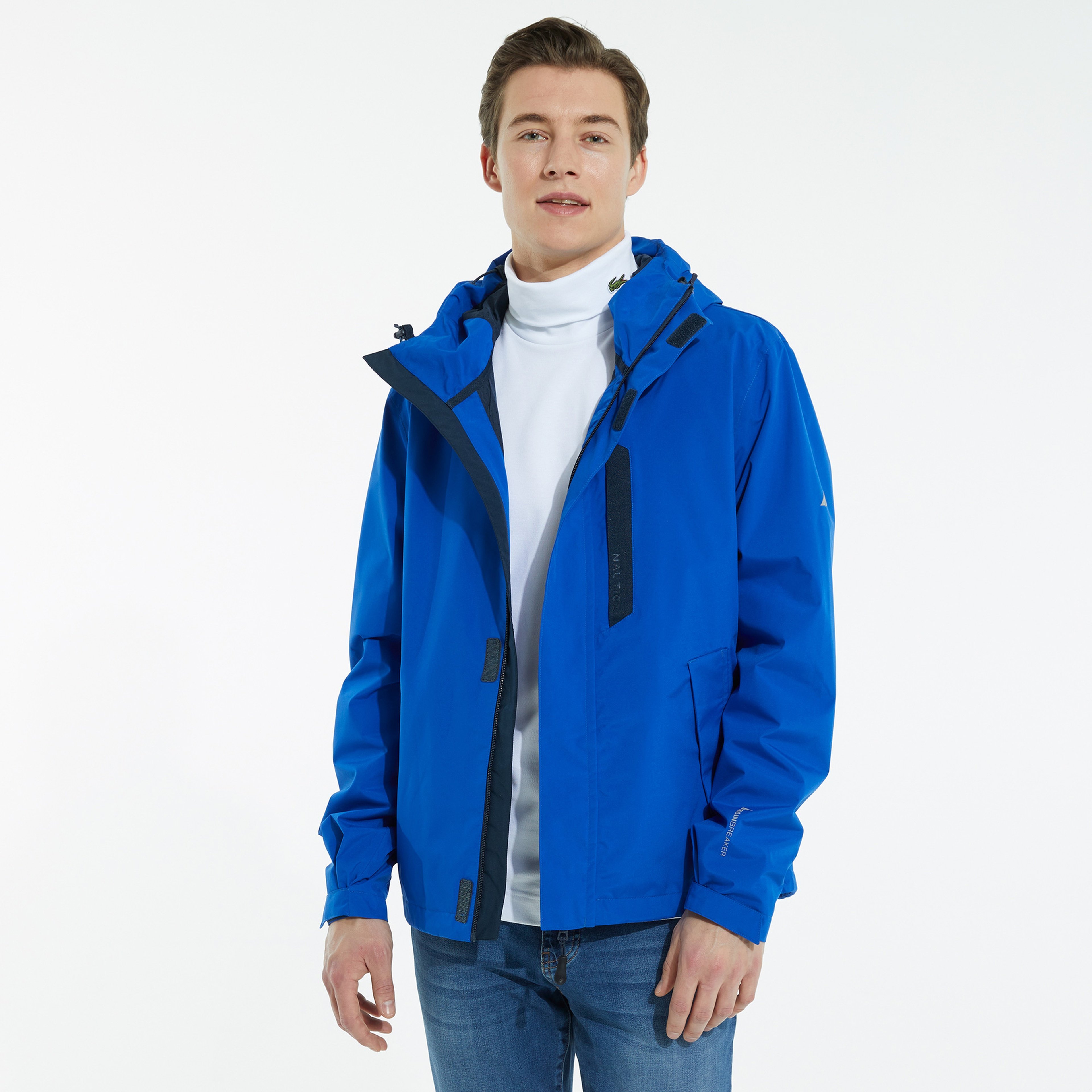 NAUTICA ERKEK SAKS MAVİ SU GEÇİRMEZ YAĞMURLUK