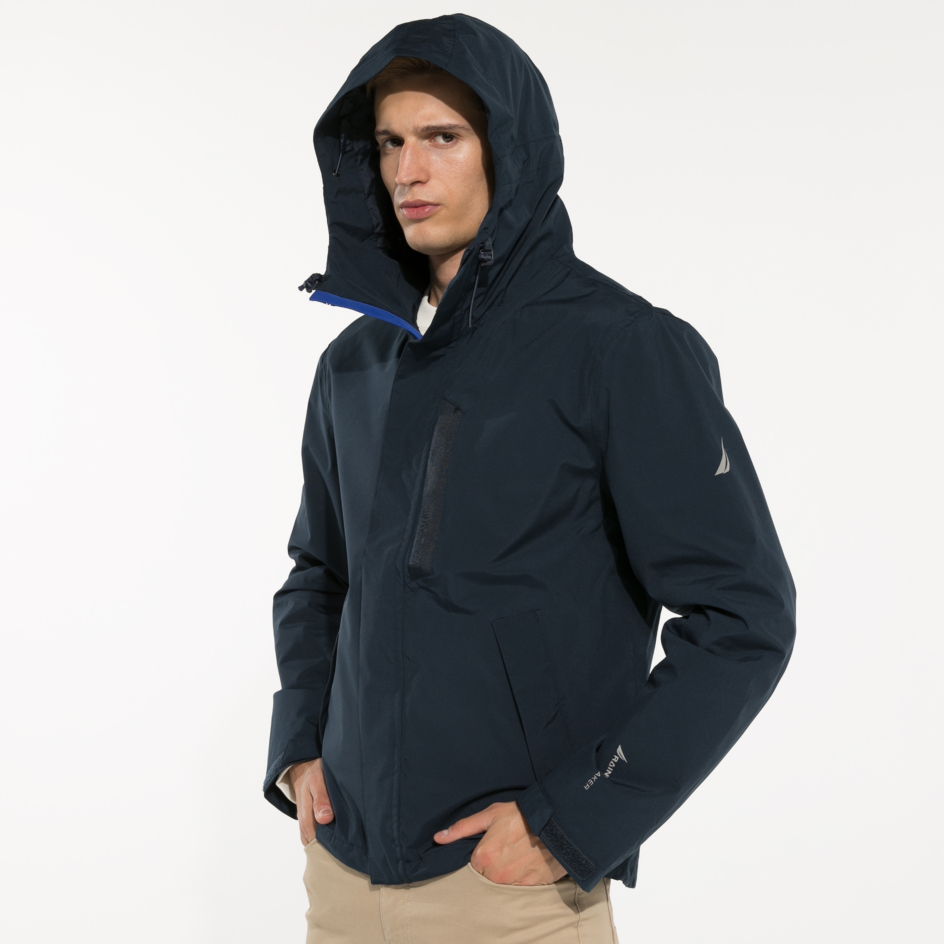 NAUTICA ERKEK LACİVERT SU GEÇİRMEZ YAĞMURLUK