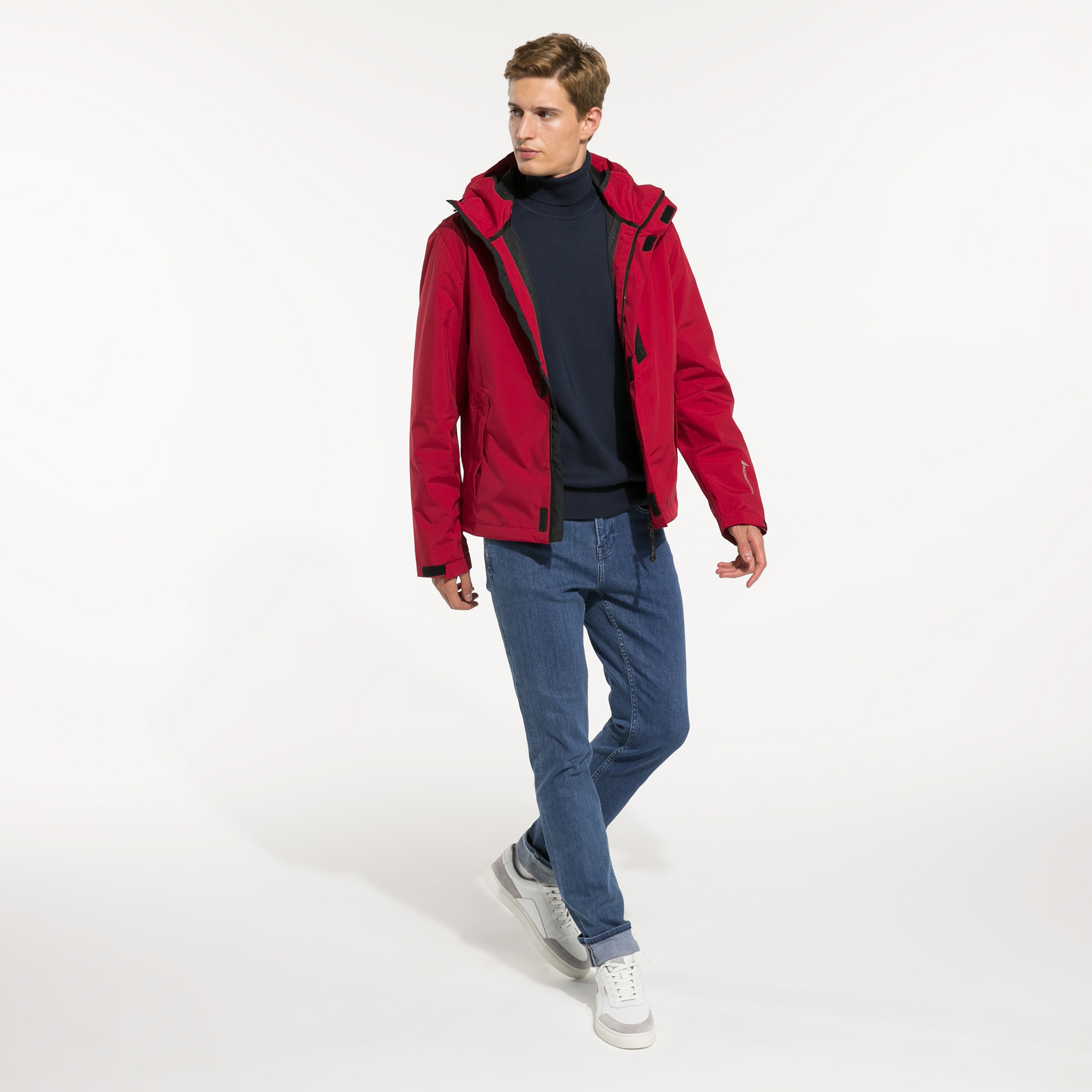 NAUTICA ERKEK KIRMIZI SU GEÇİRMEZ YAĞMURLUK