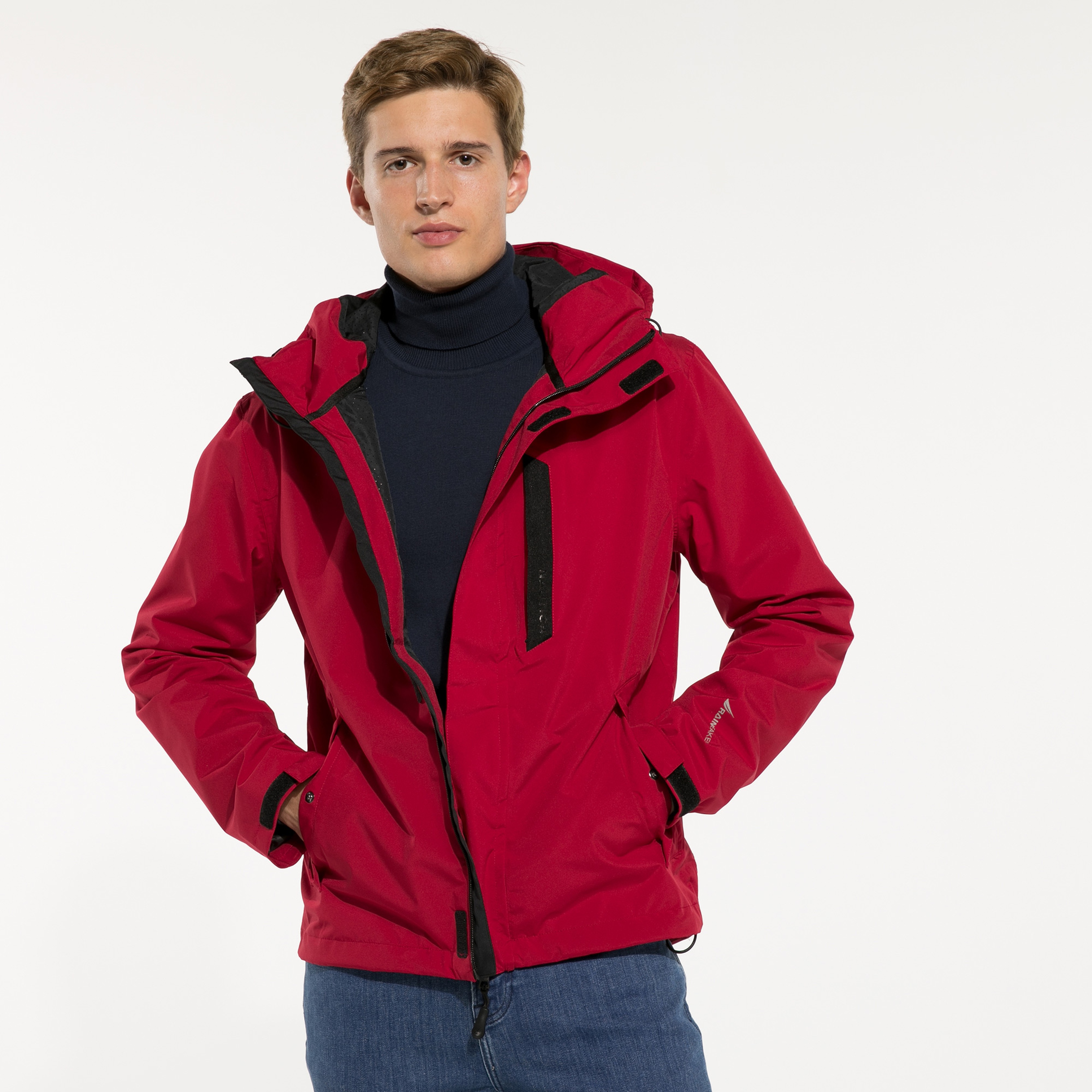 NAUTICA ERKEK KIRMIZI SU GEÇİRMEZ YAĞMURLUK