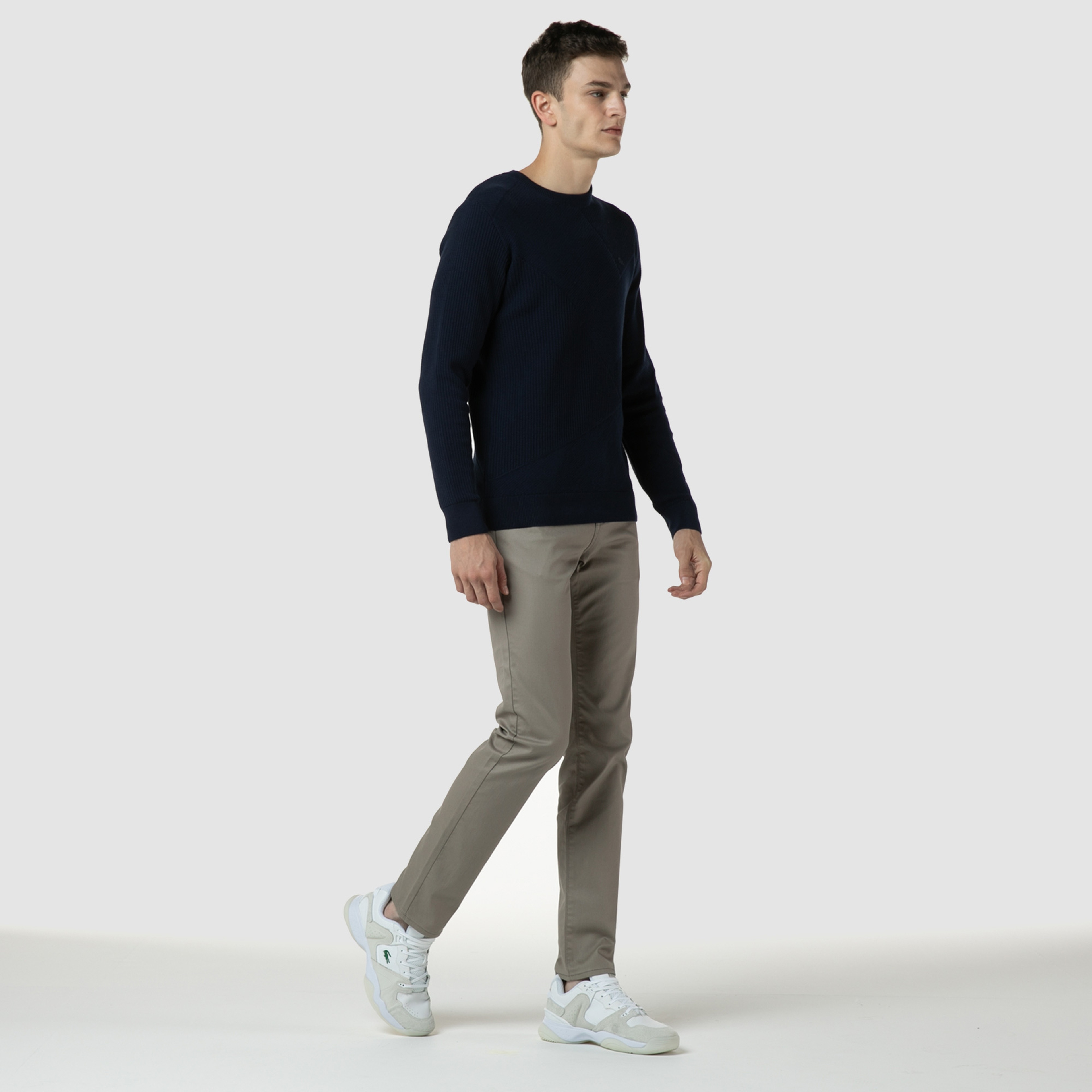 Lacoste Erkek Slim Fit Gri Denim Pantolon