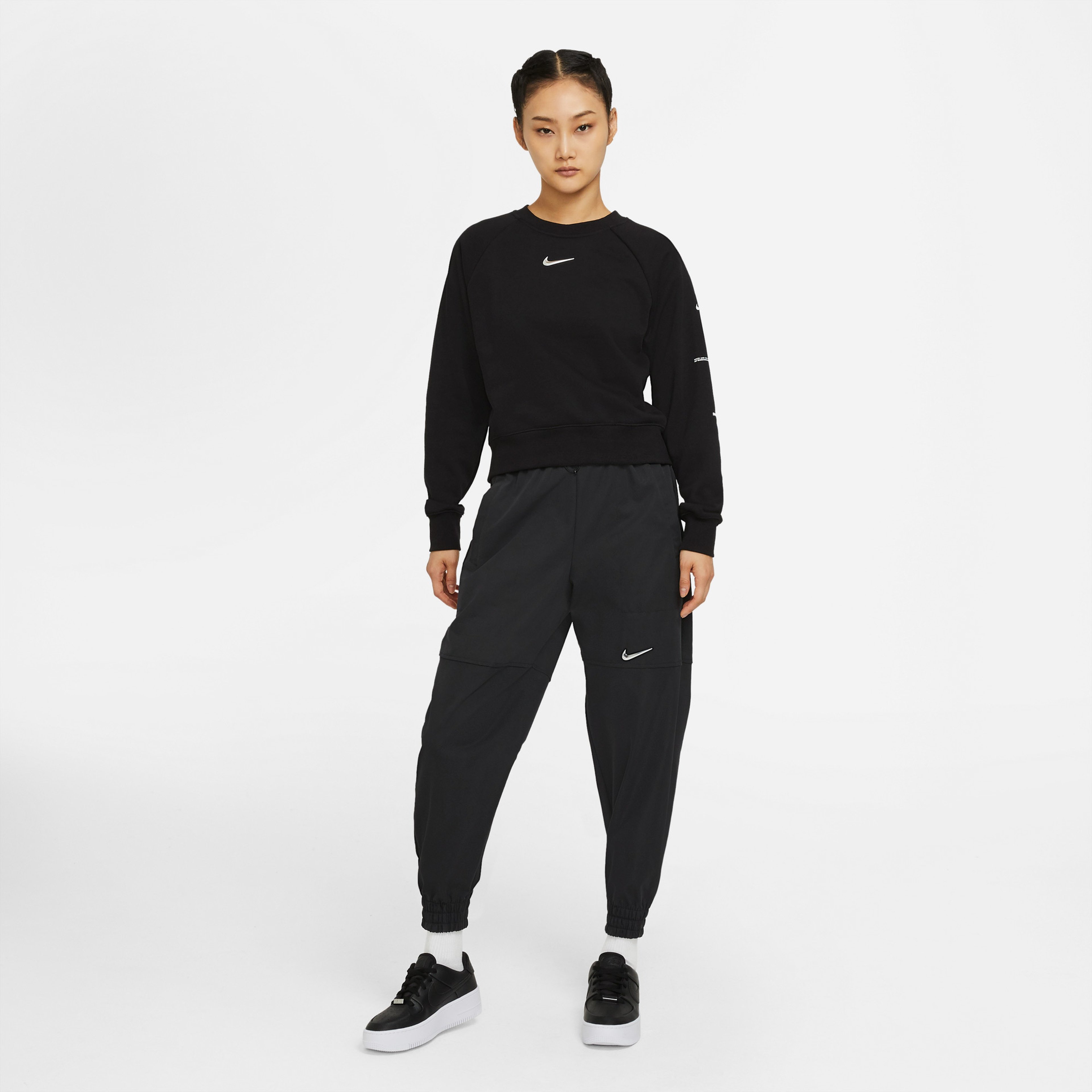 Nike Sportswear Swoosh Kadın Siyah Eşofman Altı
