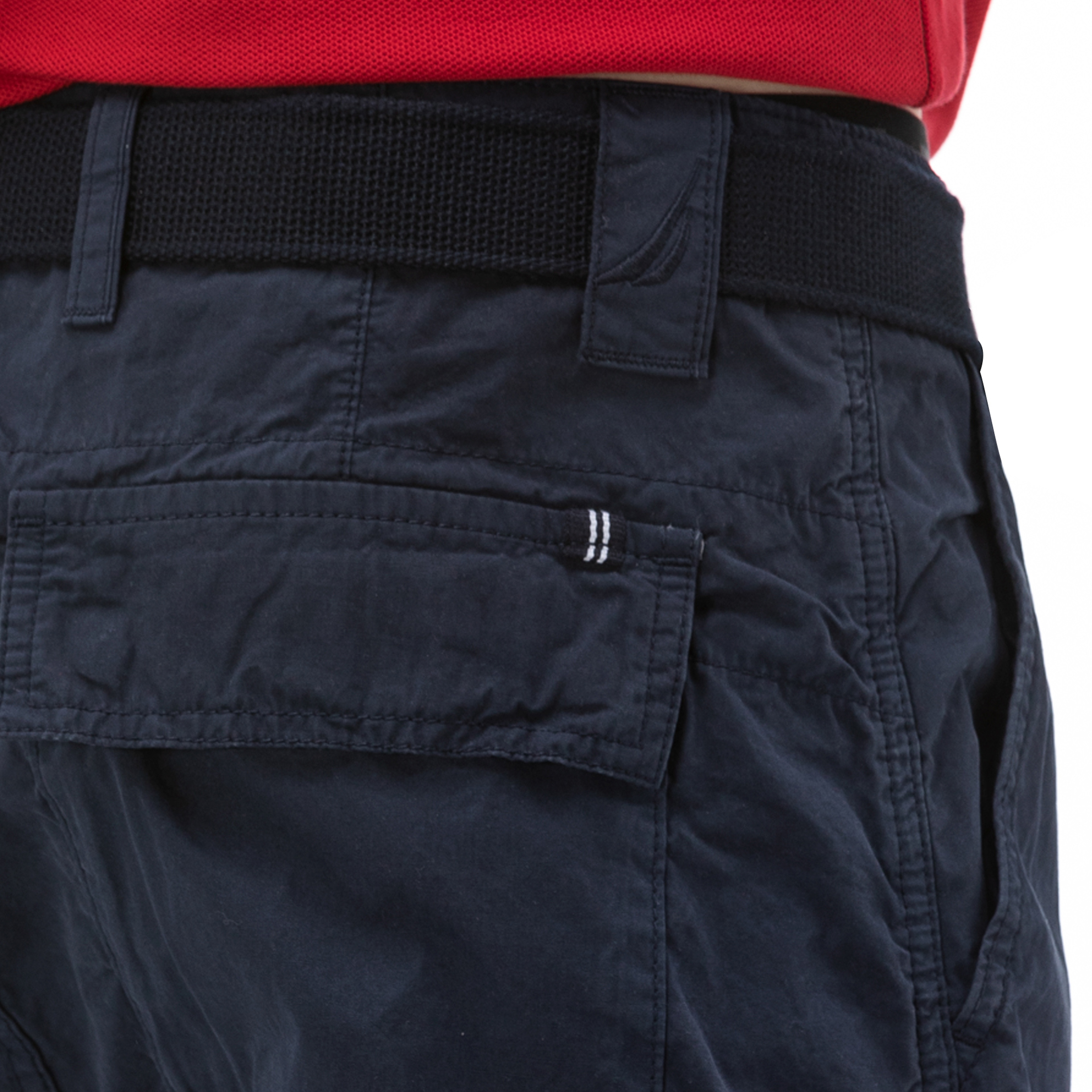 NAUTICA ERKEK LACİVERT KARGO BERMUDA ŞORT