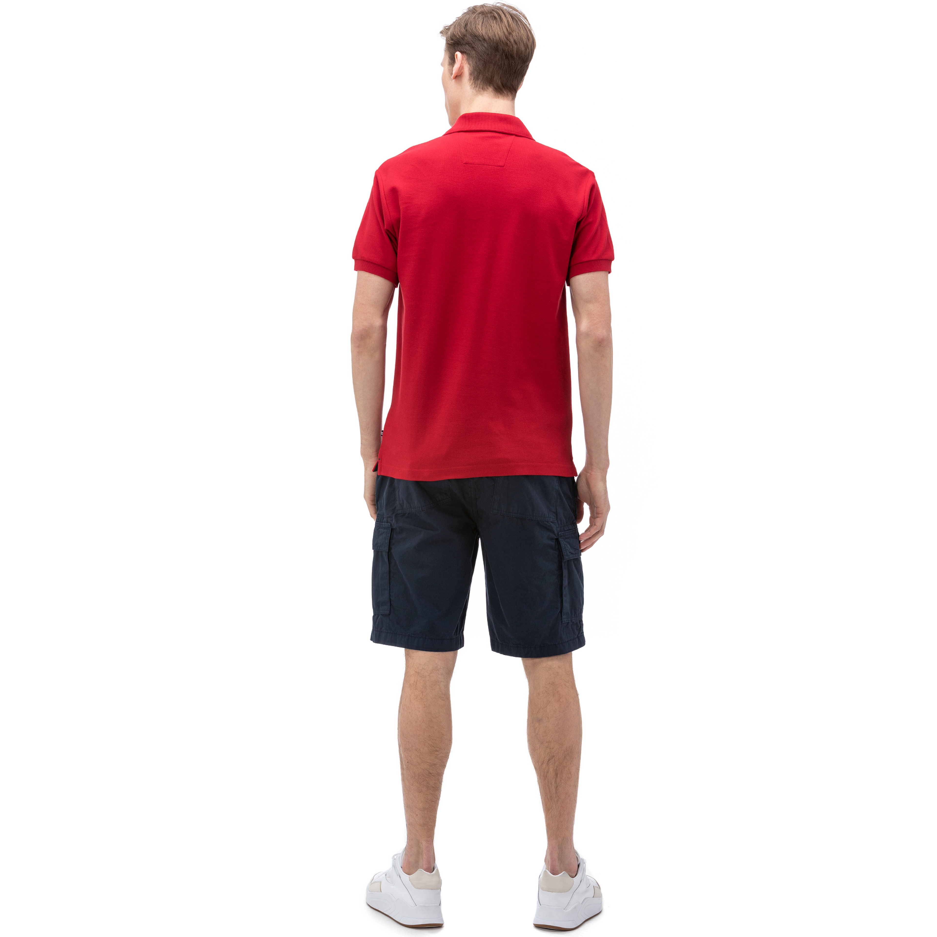 NAUTICA ERKEK LACİVERT KARGO BERMUDA ŞORT