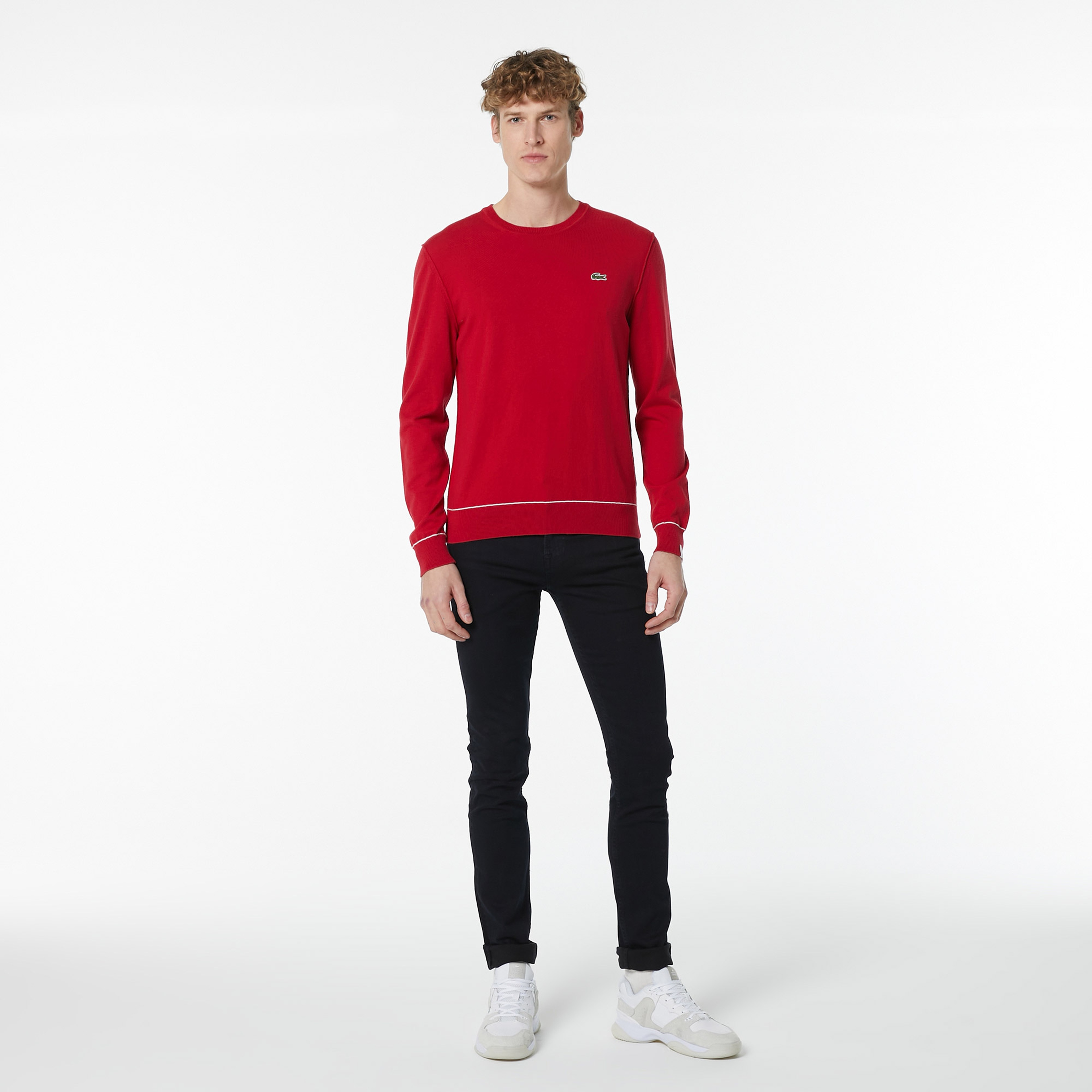 Lacoste Live Erkek Gri Triko Süveter