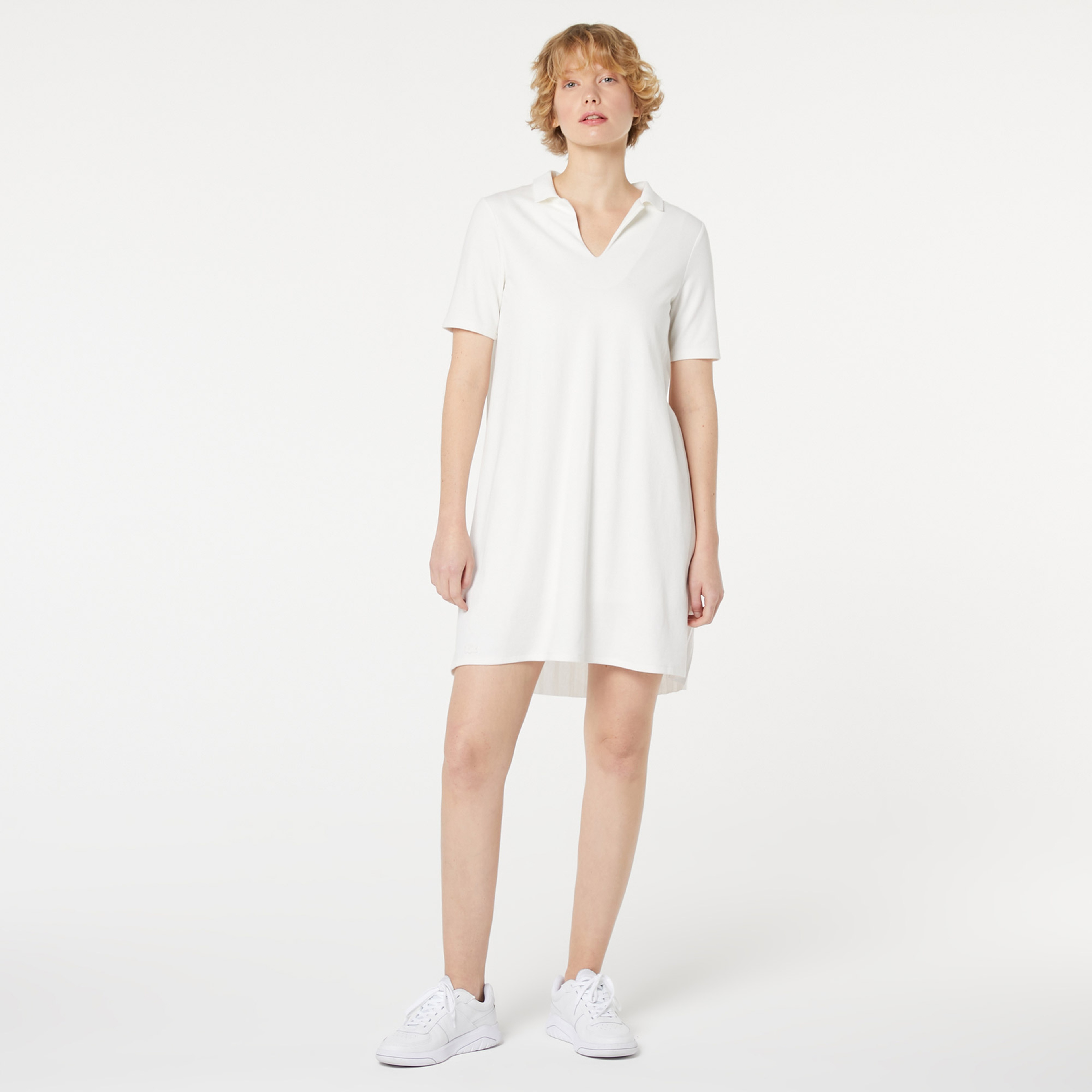 Lacoste Kadın Regular Fit Lacivert Elbise