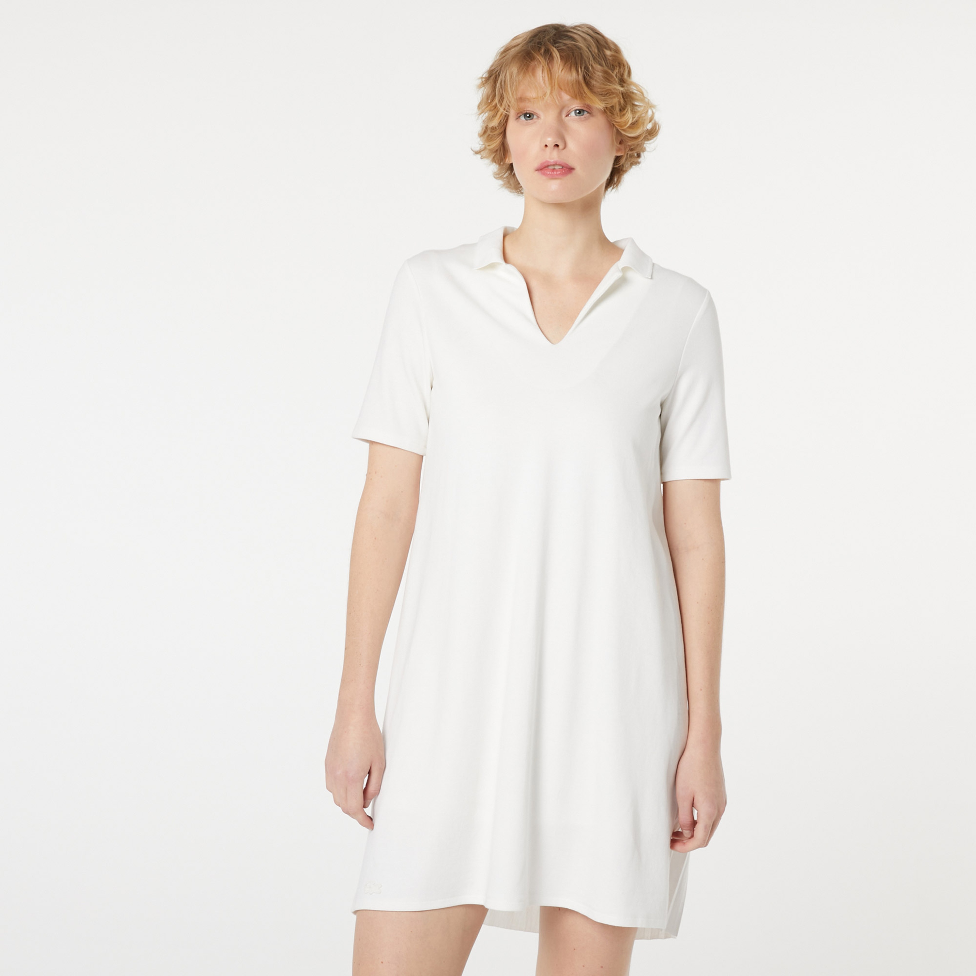 Lacoste Kadın Regular Fit Lacivert Elbise