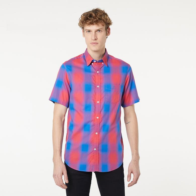 Gant Erkek Kırmızı Kareli Regular Fit Gömlek