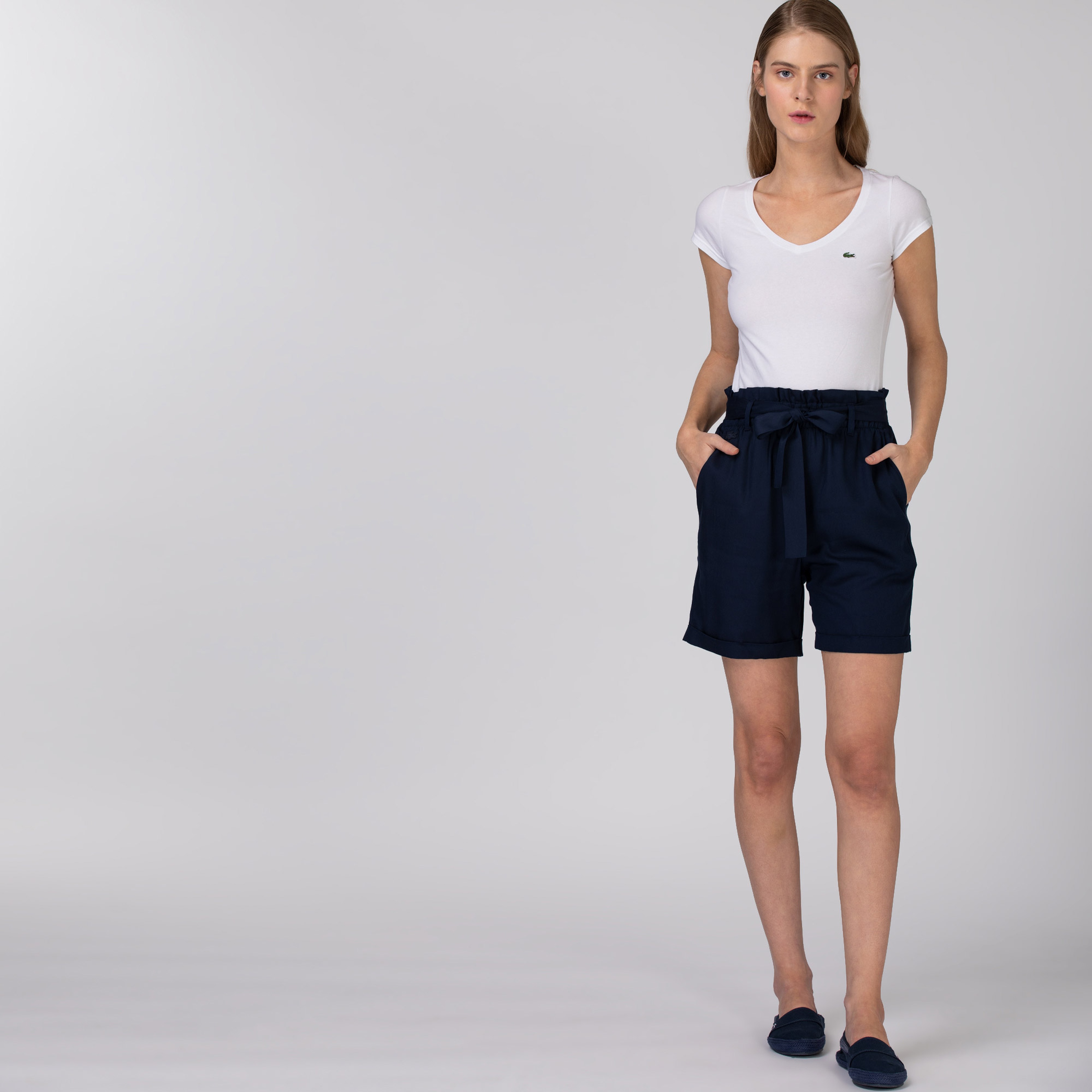 Lacoste Kadın Lacivert Şort