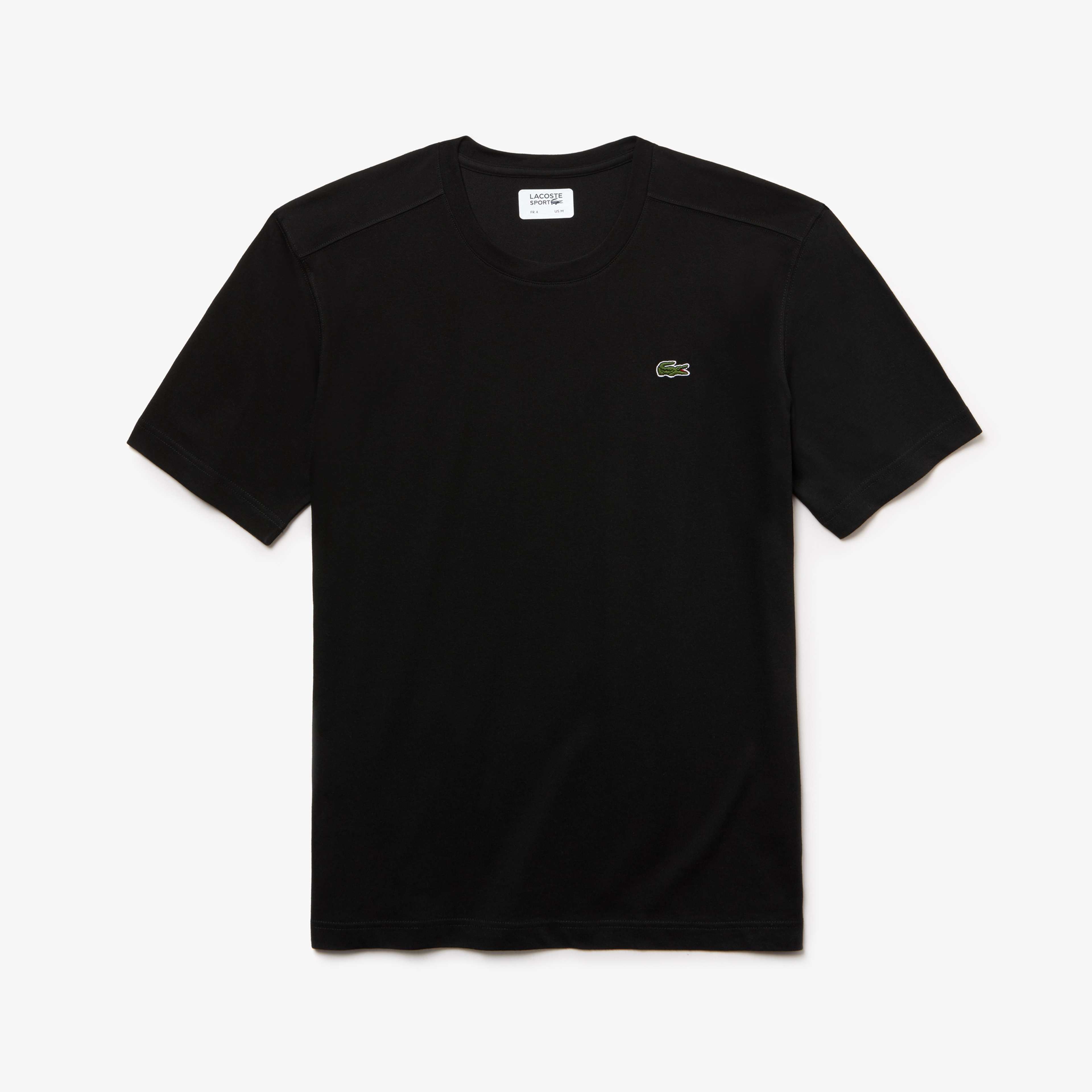 Lacoste SPORT Erkek Regular Fit Bisiklet Yaka Siyah T-Shirt