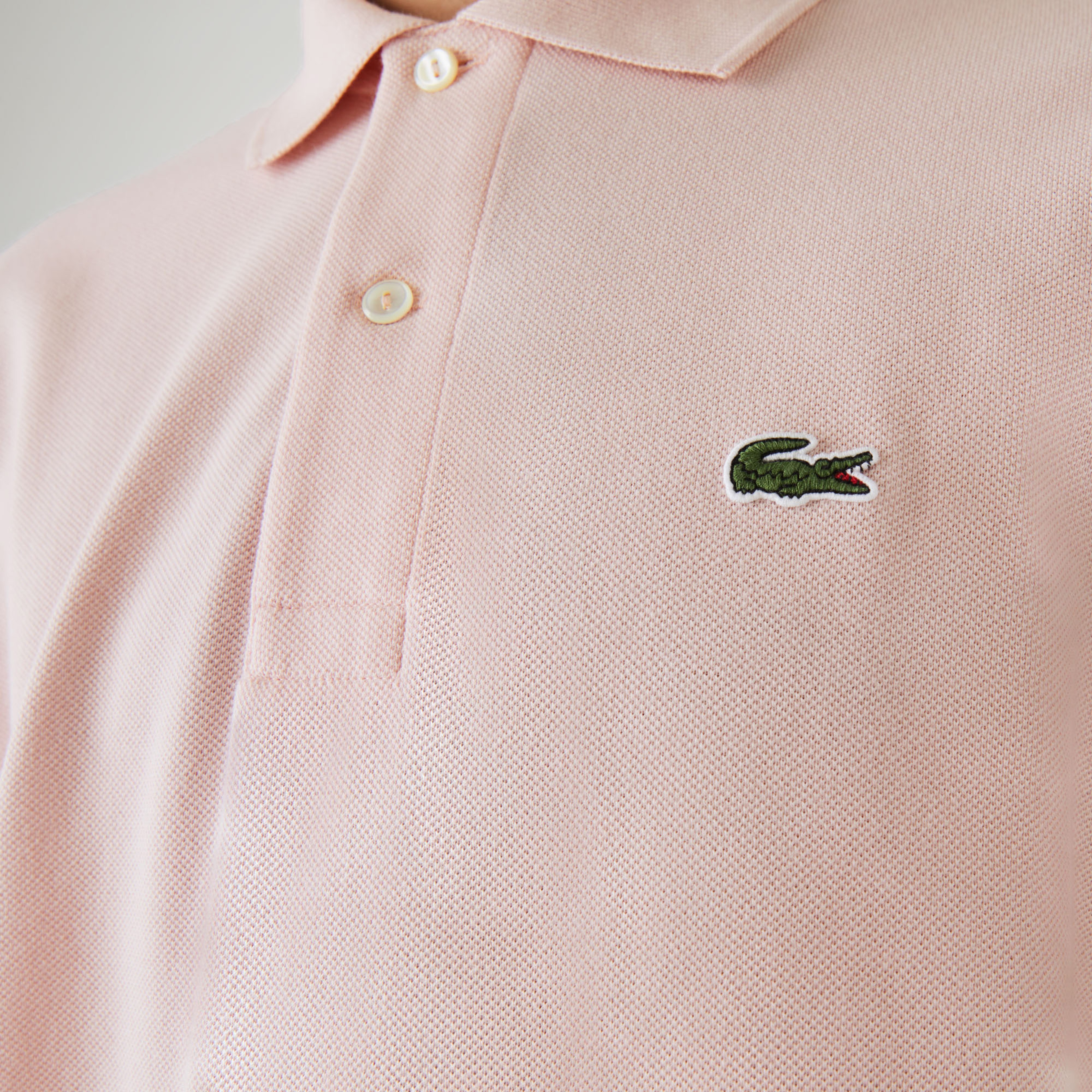 Lacoste Erkek Classic Fit L1212 Açık Pembe Polo