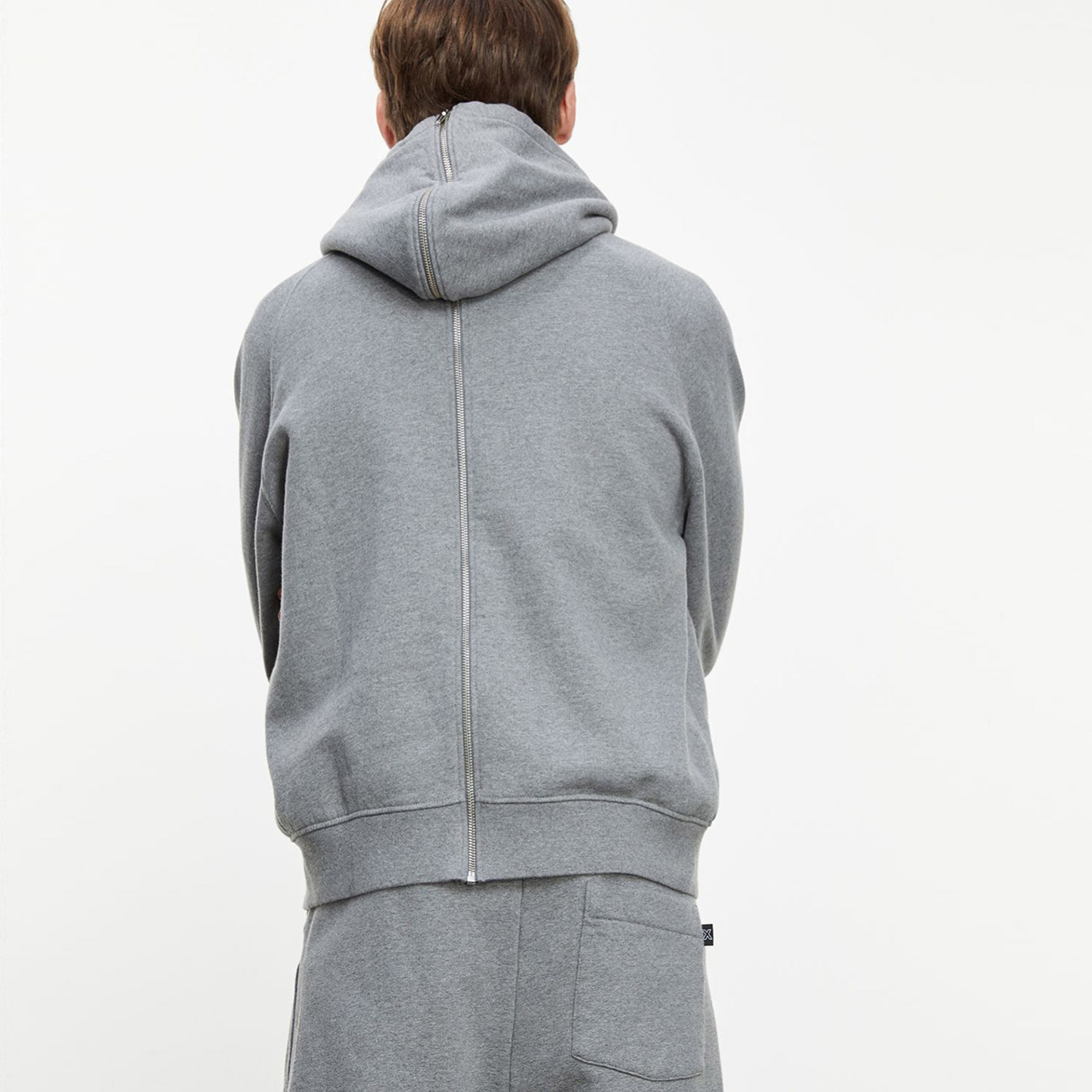 The Kooples Erkek Gri Fermuarlı Sweatshirt