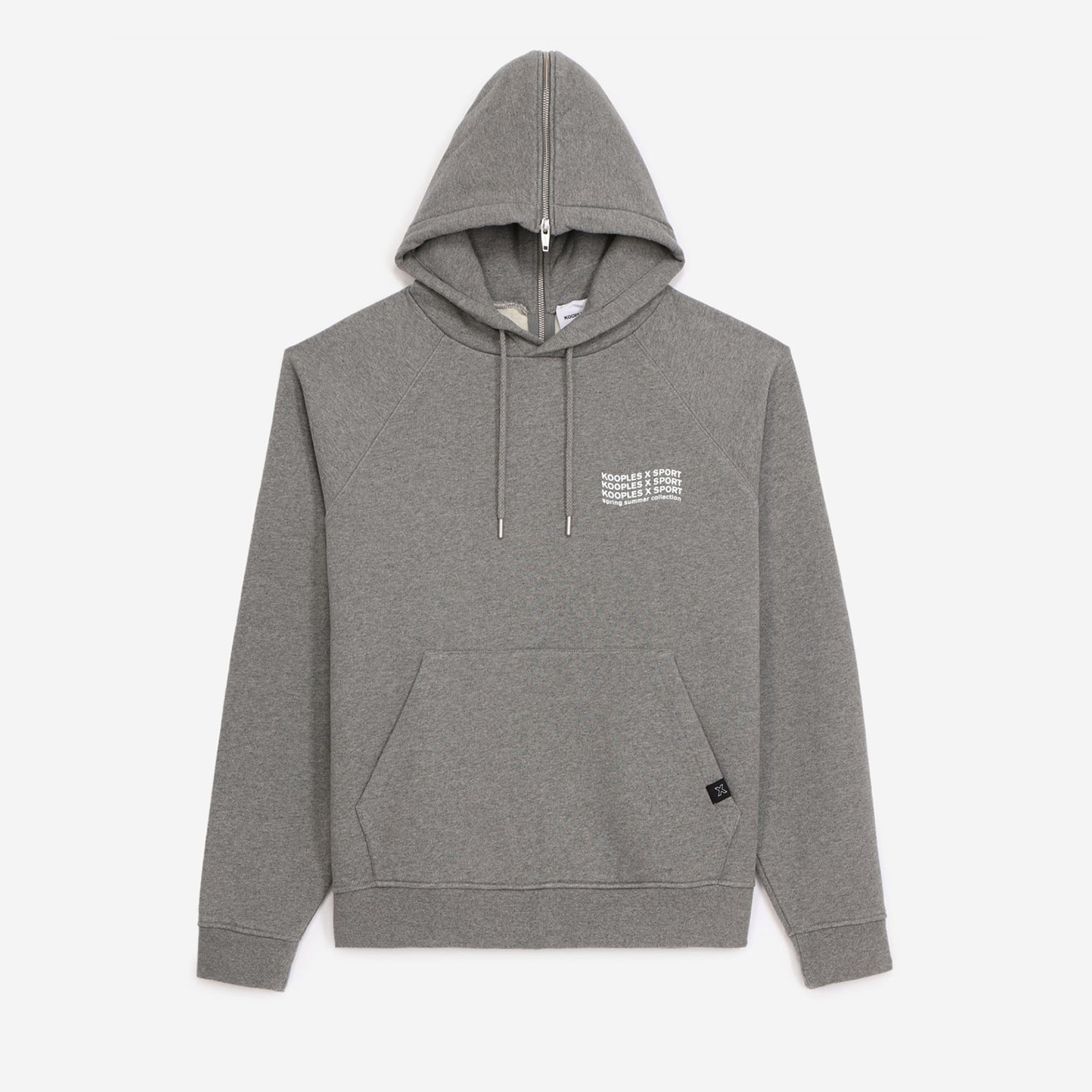 The Kooples Erkek Gri Fermuarlı Sweatshirt