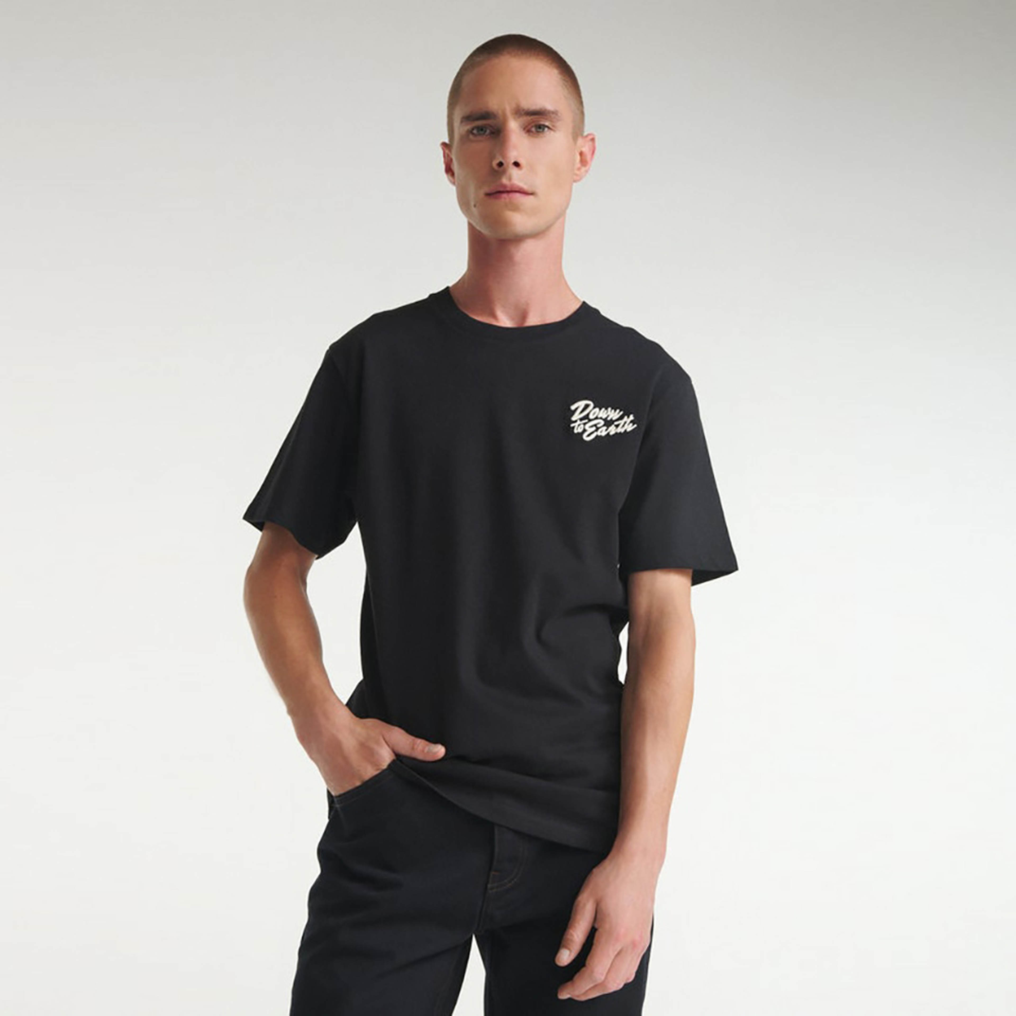 The Kooples Basic Erkek Siyah T-shirt