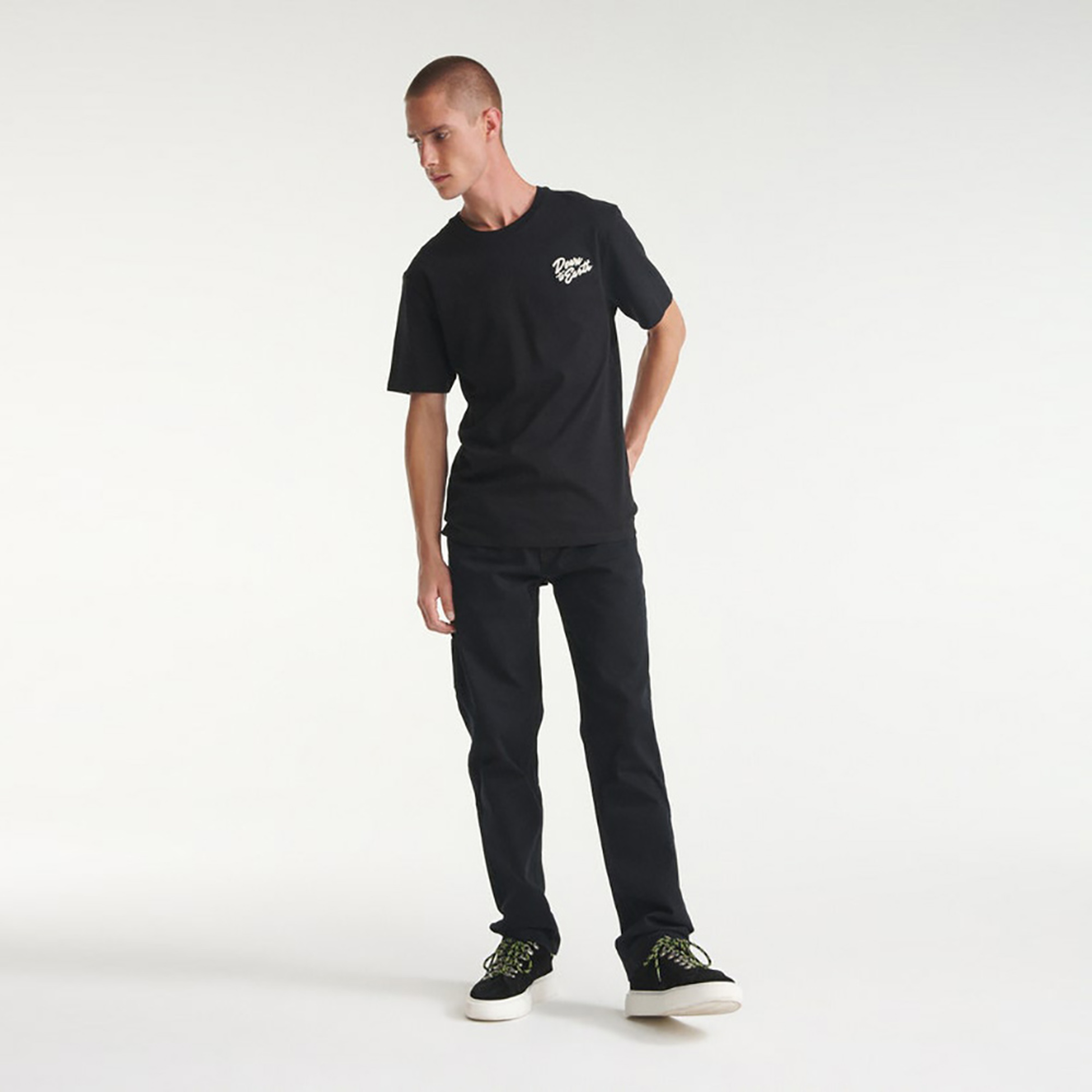 The Kooples Basic Erkek Siyah T-shirt